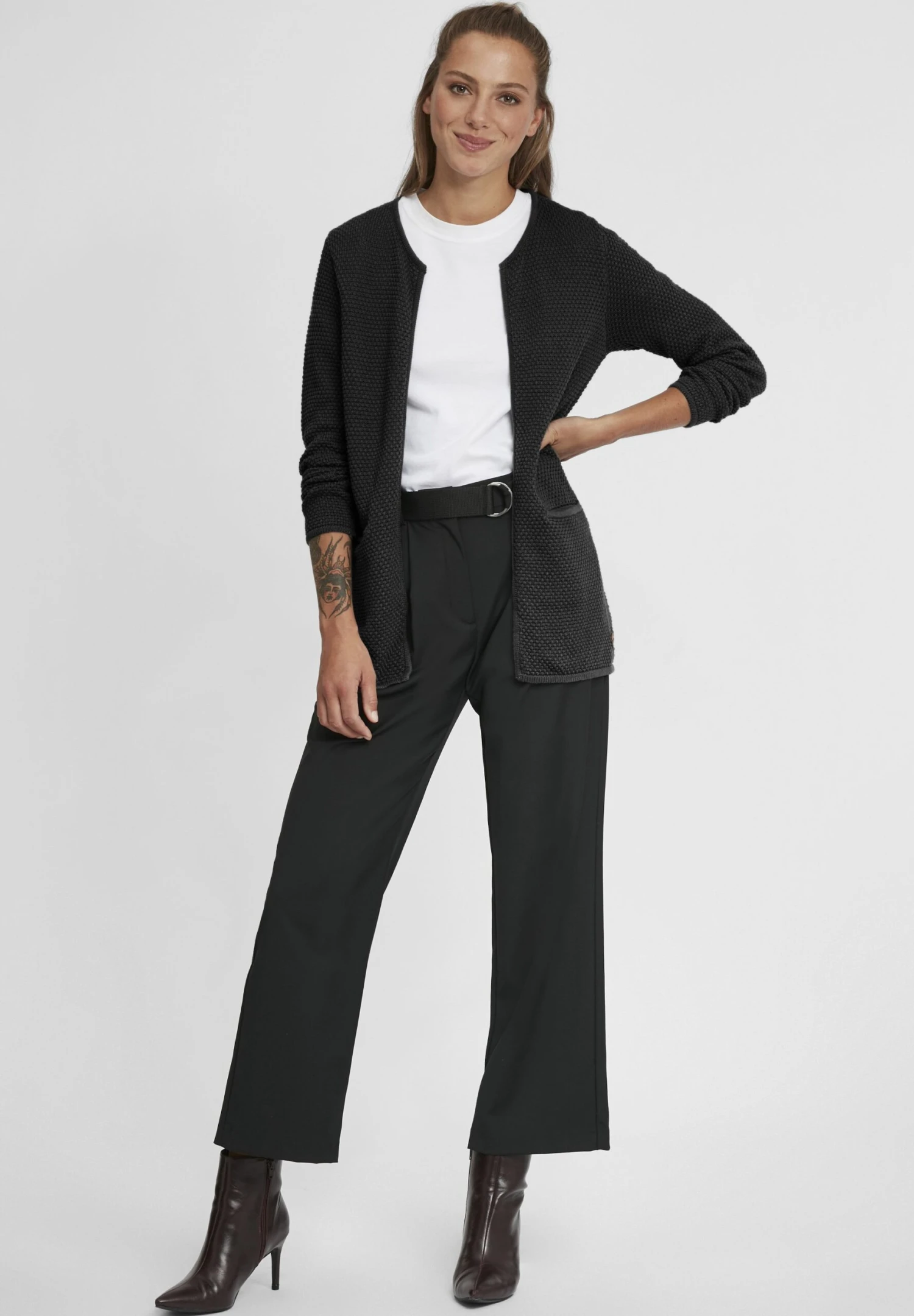 OXMO Oxhilda - Chaqueta De Punto - Black 2 OXMO Oxhilda - Chaqueta De Punto - Black - Imagen 2