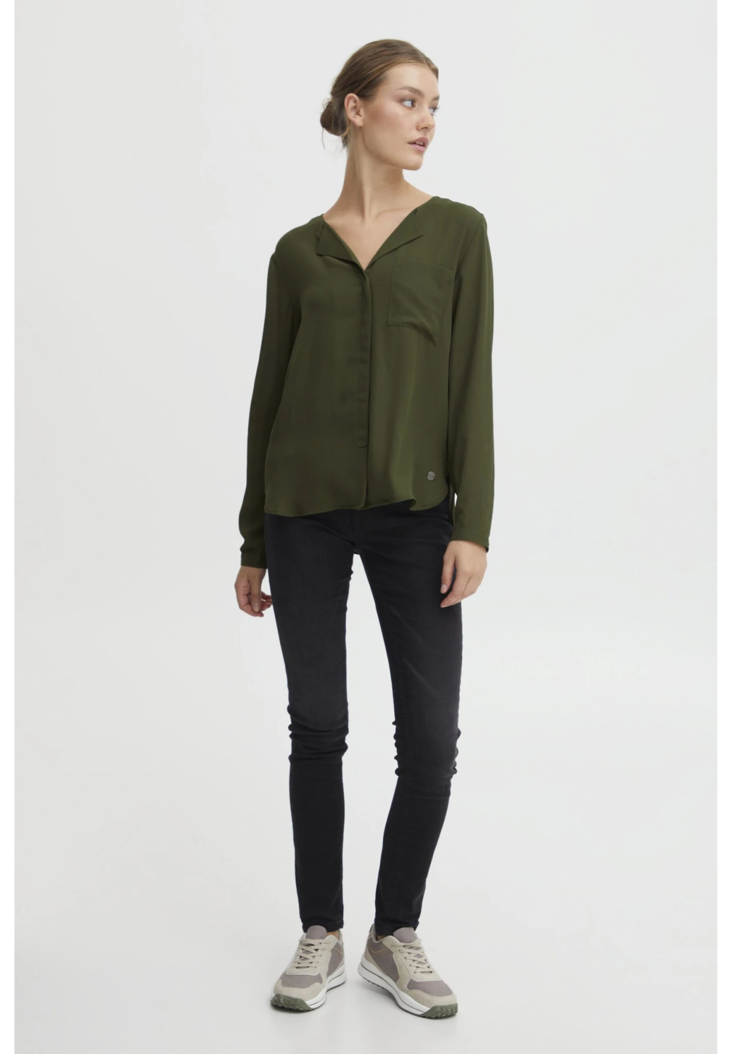 OXMO Oxhally - Blusa - Rifle Green 2 OXMO Oxhally - Blusa - Rifle Green - Imagen 2