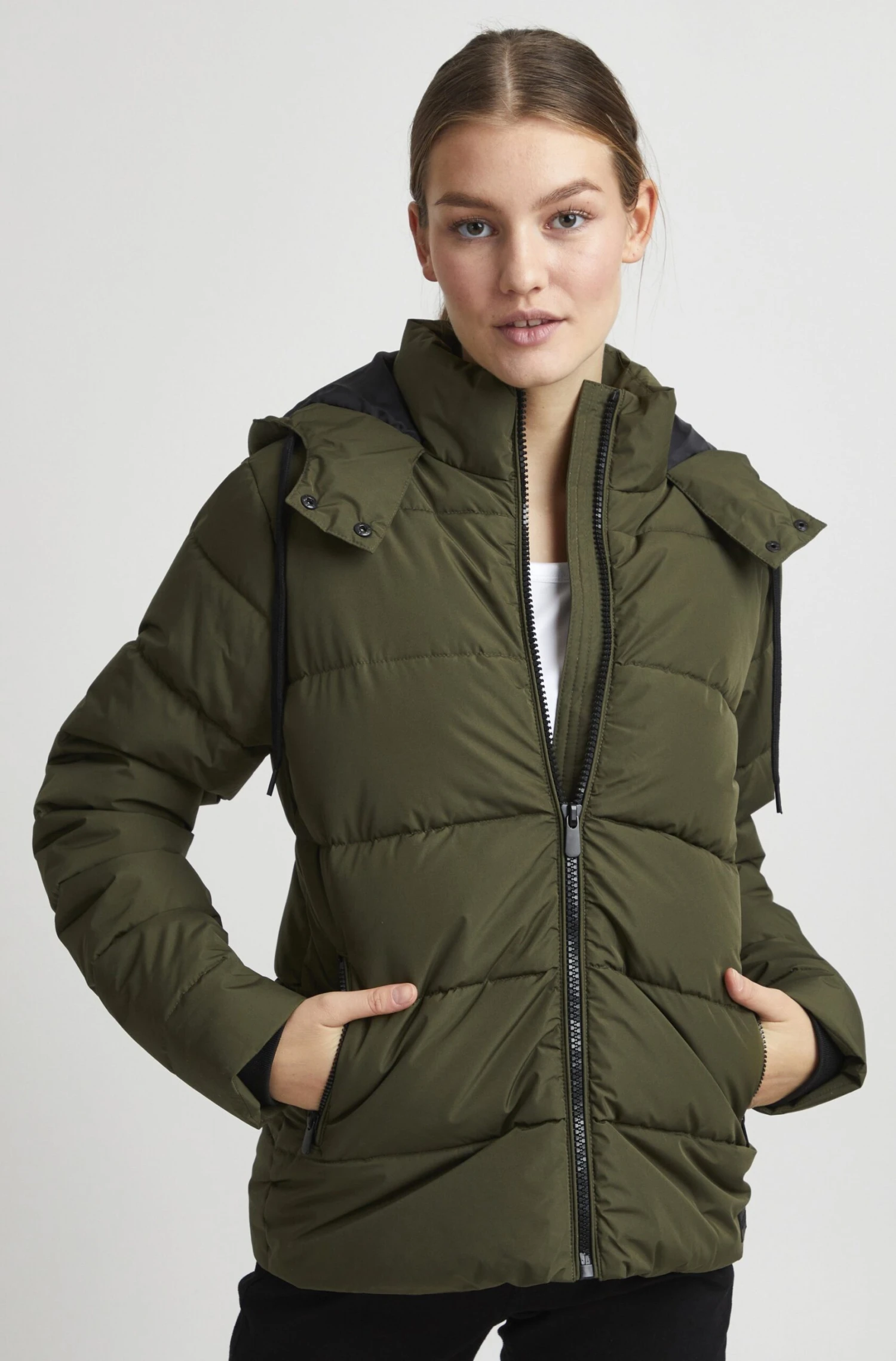OXMO Oxsofina - Chaqueta De Invierno - Dusty Olive 1 OXMO Oxsofina - Chaqueta De Invierno - Dusty Olive