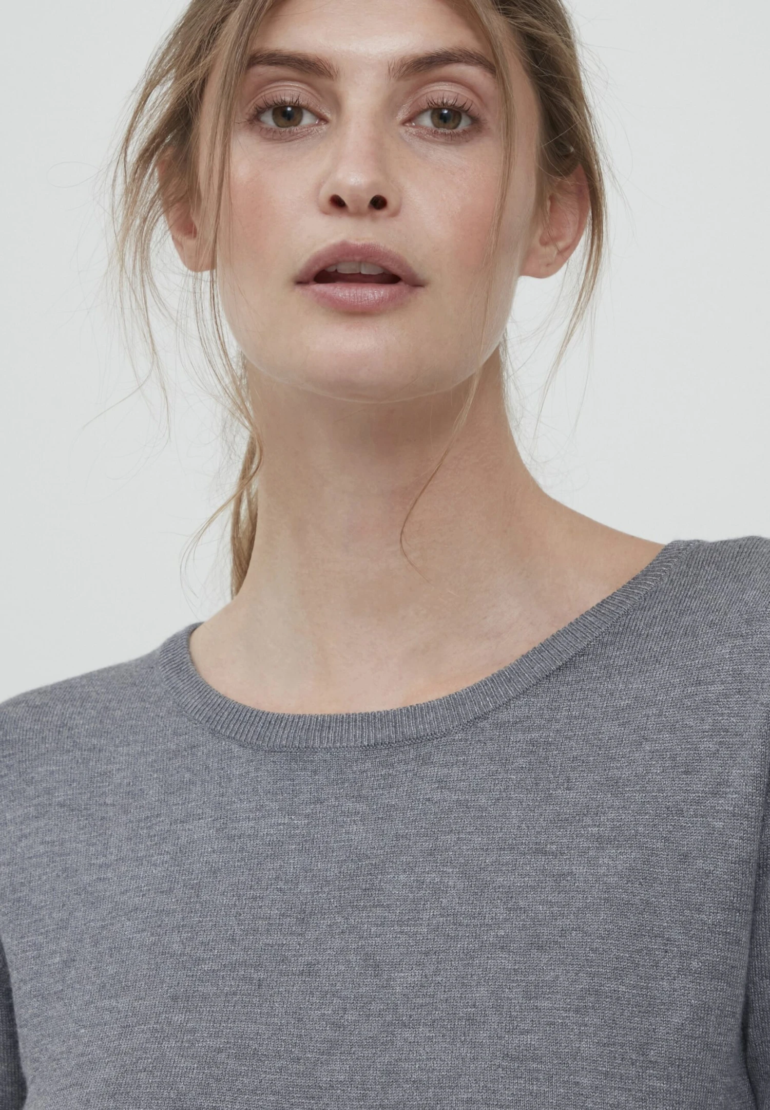 OXMO Oxedda - Jersey De Punto - Grey Mel 4 OXMO Oxedda - Jersey De Punto - Grey Mel - Imagen 4