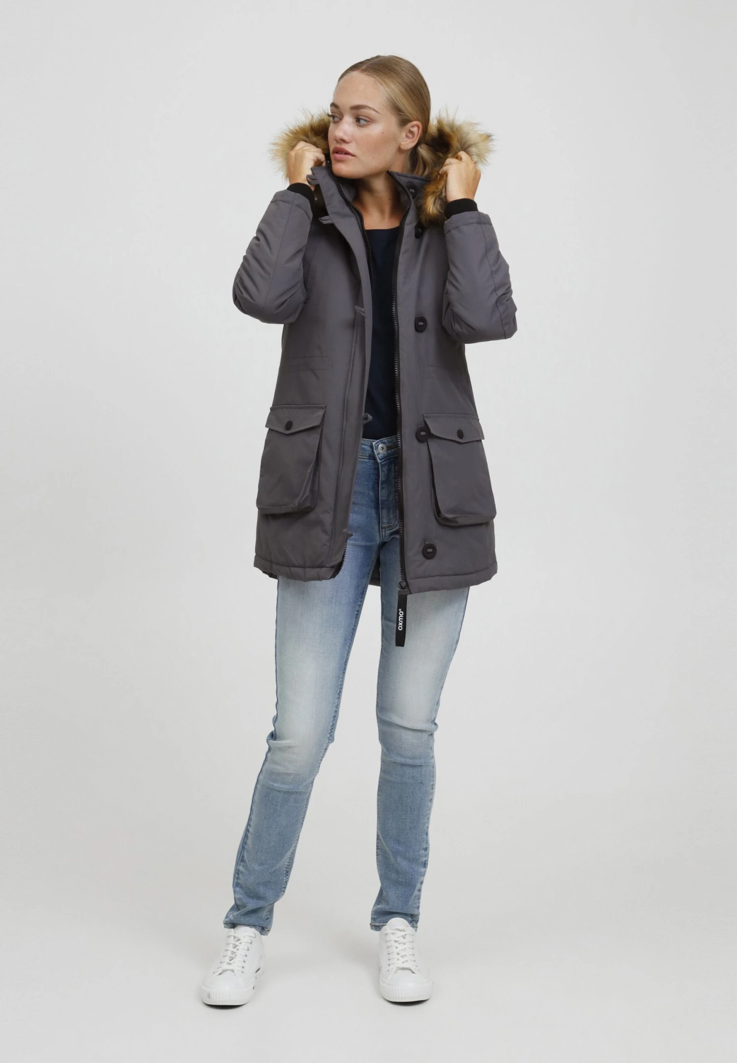 OXMO Oxacta - Abrigo De Invierno - Iron Gate 2 OXMO Oxacta - Abrigo De Invierno - Iron Gate - Imagen 2