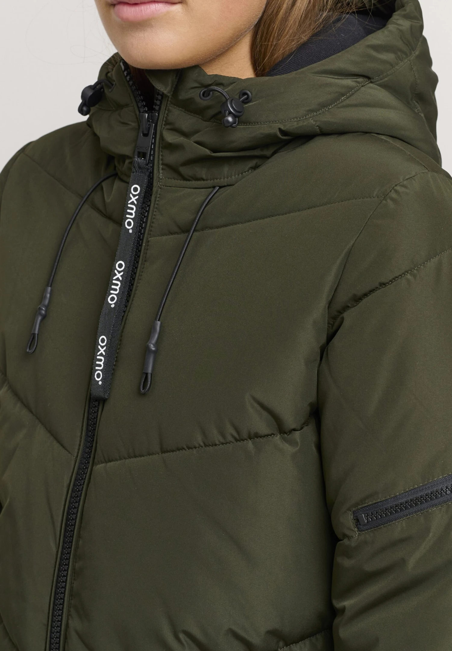 OXMO Oxjunchen - Abrigo De Invierno - Grey Denim 3 OXMO Oxjunchen - Abrigo De Invierno - Grey Denim - Imagen 3