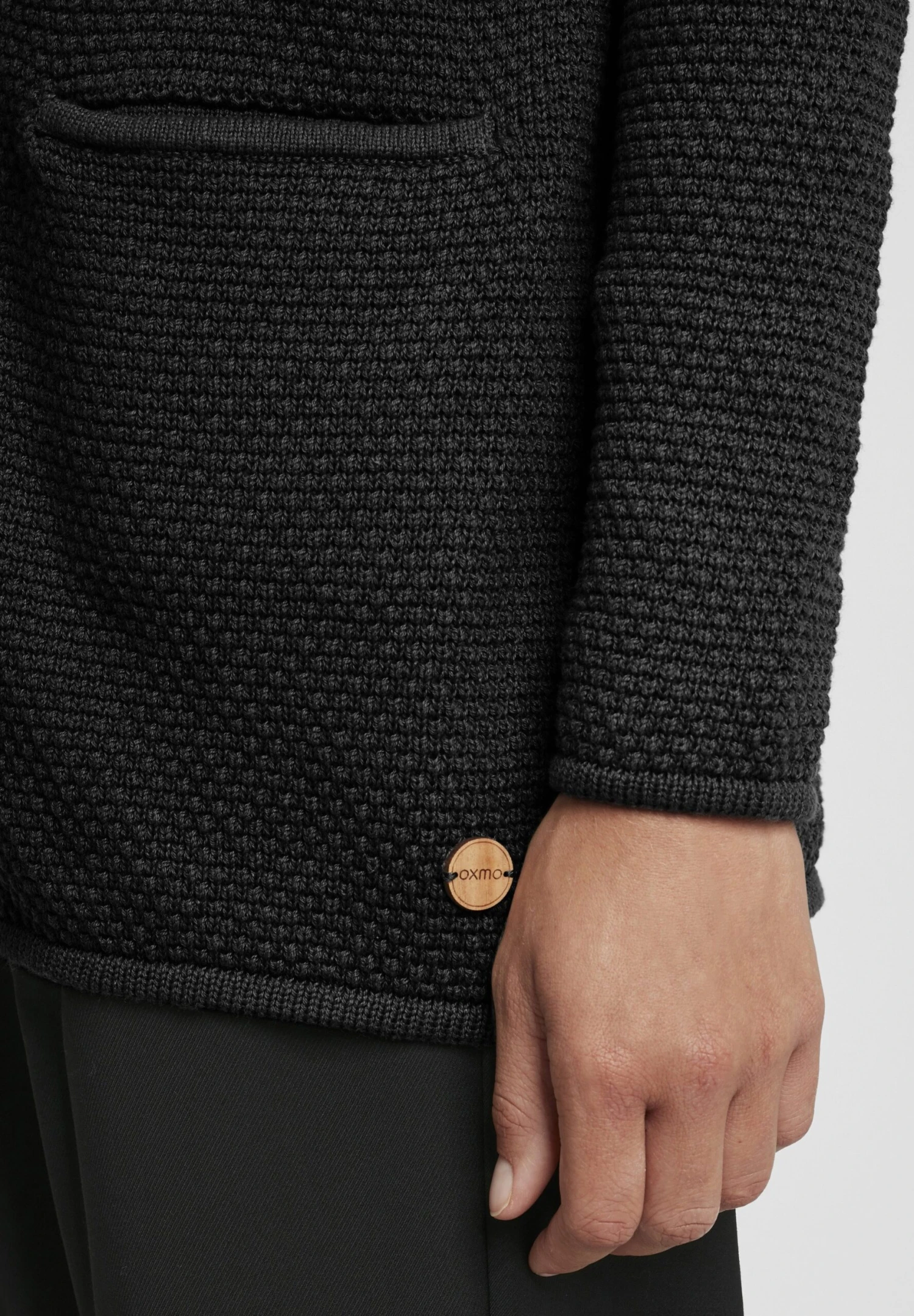 OXMO Oxhilda - Chaqueta De Punto - Black 5 OXMO Oxhilda - Chaqueta De Punto - Black - Imagen 5