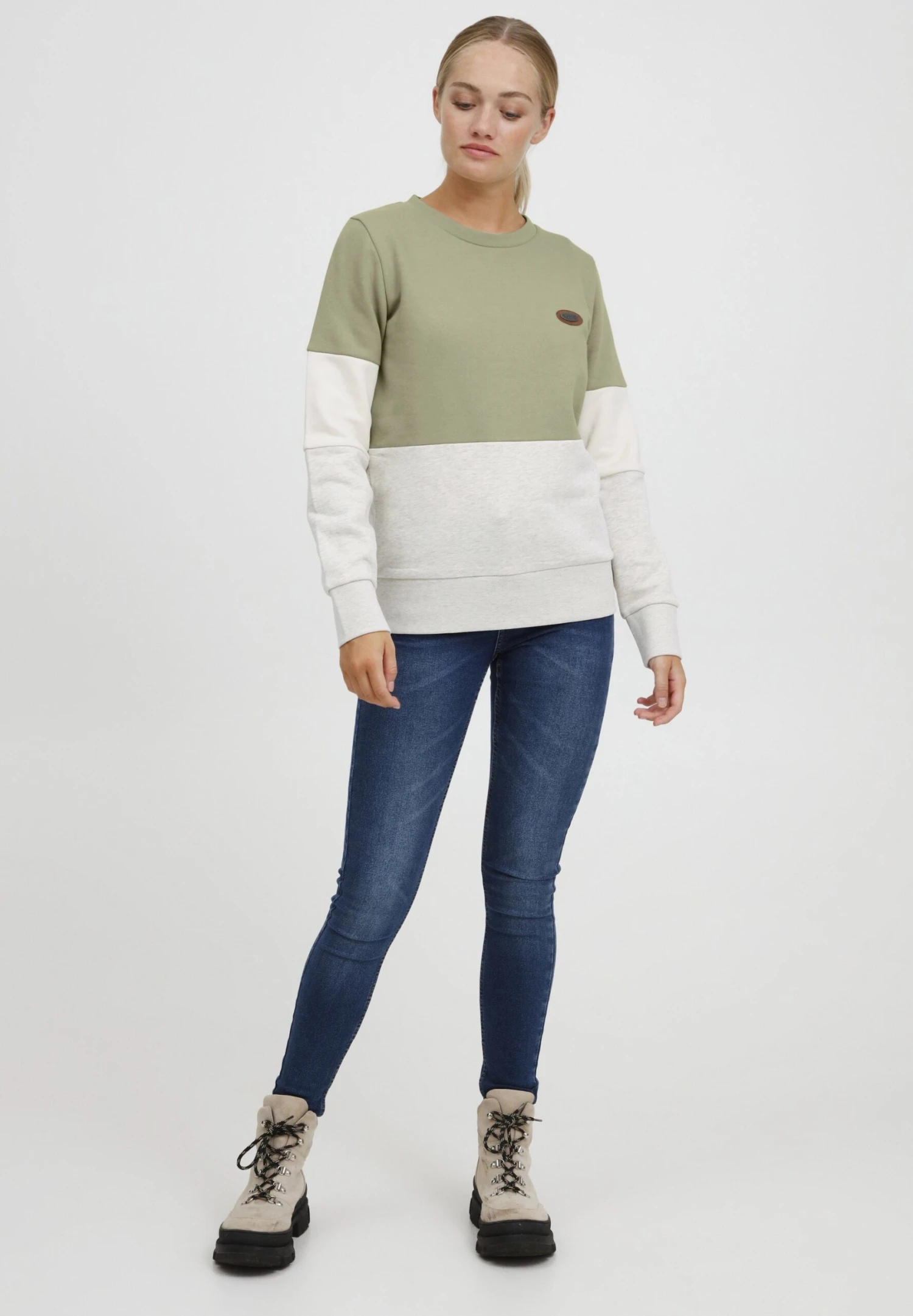 OXMO Oxtrine - Jersey De Punto - Seagrass 2 OXMO Oxtrine - Jersey De Punto - Seagrass - Imagen 2