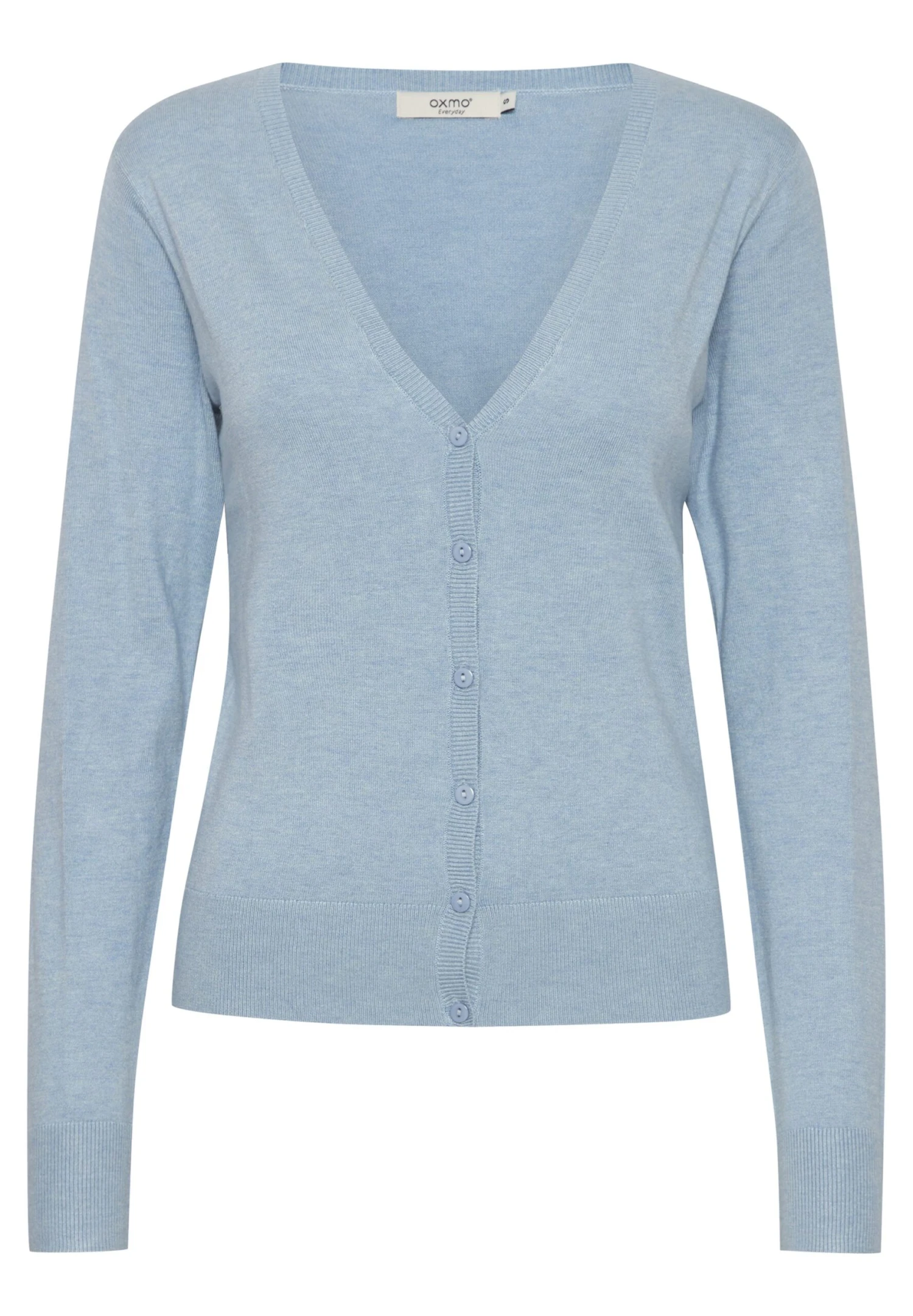 OXMO Oxhelene - Chaqueta De Punto - Blue Bell Melange 6 OXMO Oxhelene - Chaqueta De Punto - Blue Bell Melange - Imagen 6