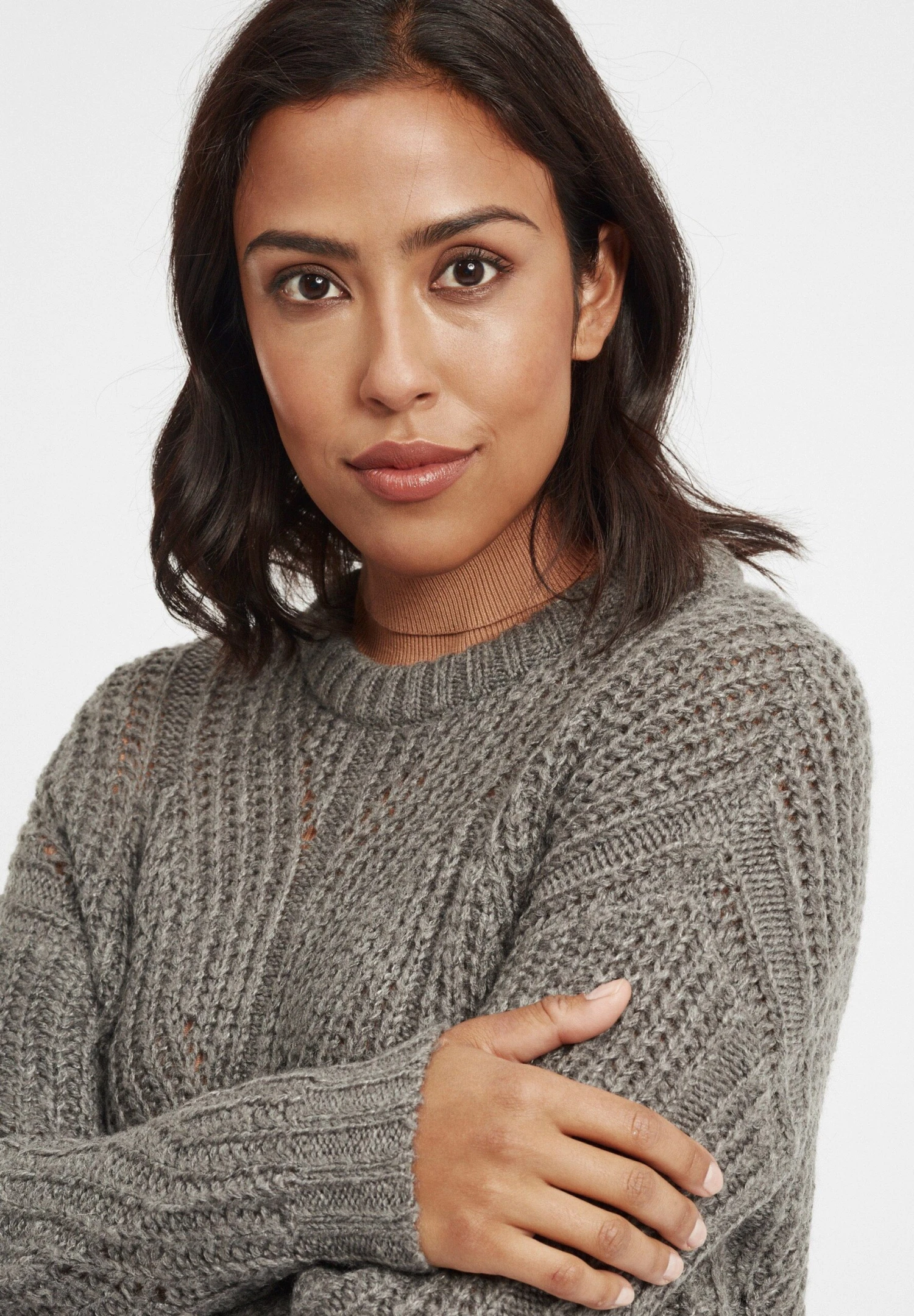 OXMO Oxchiara - Jersey De Punto - Medium Grey Melange 4 OXMO Oxchiara - Jersey De Punto - Medium Grey Melange - Imagen 4