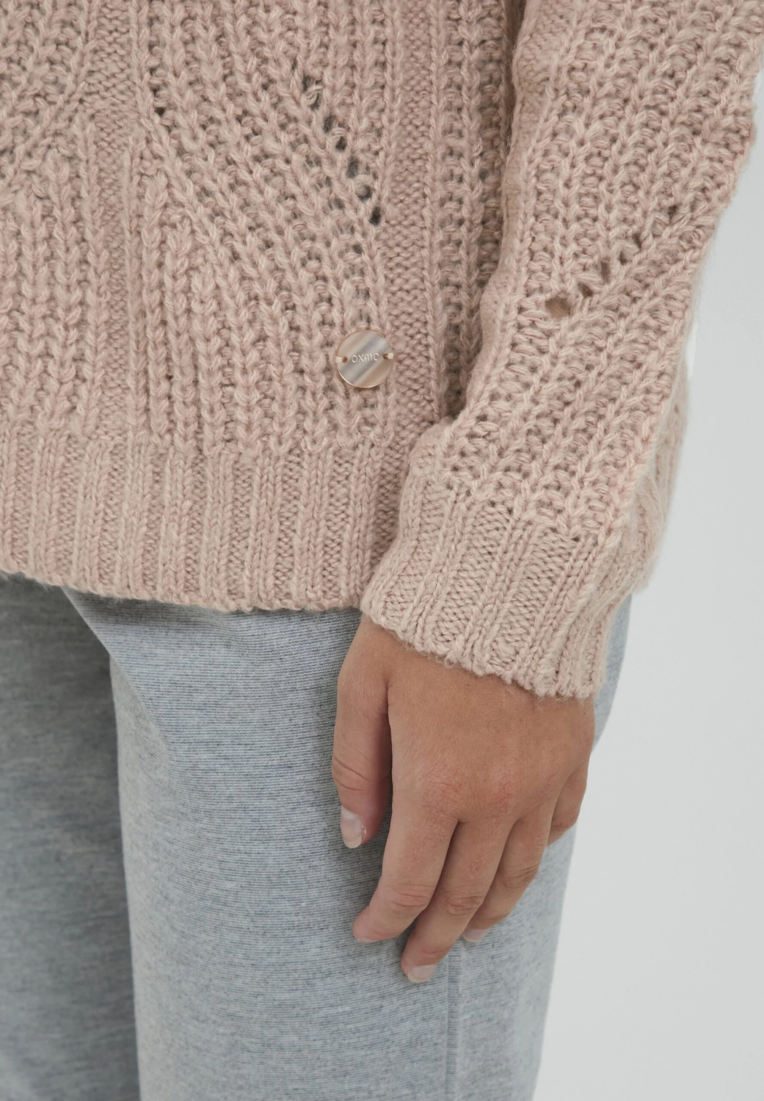 OXMO Oxchiara - Jersey De Punto - Mahogany Rose 4 OXMO Oxchiara - Jersey De Punto - Mahogany Rose - Imagen 4