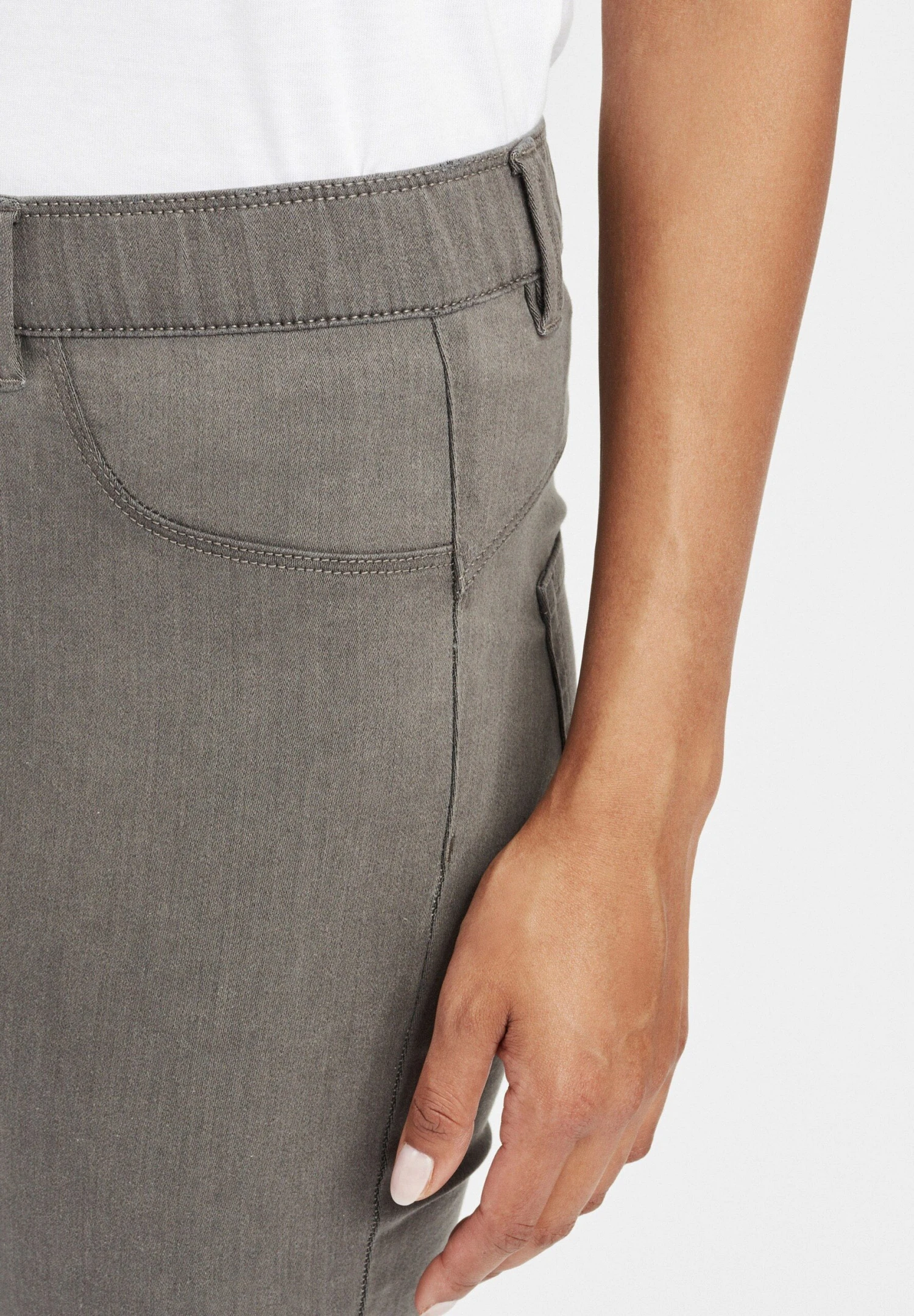 OXMO Oxgesine - Vaqueros Pitillo - Pewter 4 OXMO Oxgesine - Vaqueros Pitillo - Pewter - Imagen 4