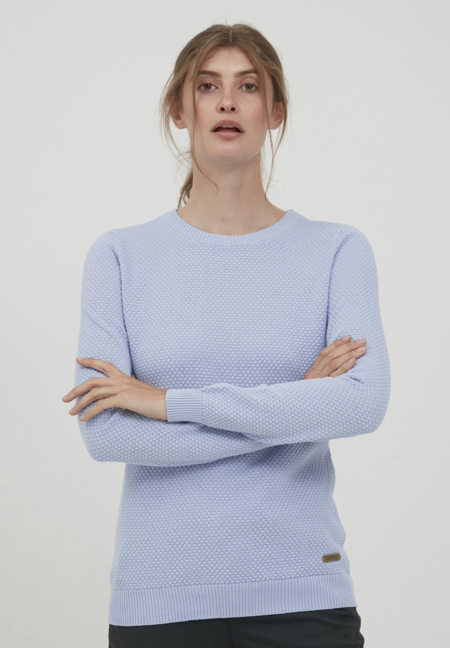 OXMO Oxsarah - Jersey De Punto - Sky Blue 1 OXMO Oxsarah - Jersey De Punto - Sky Blue