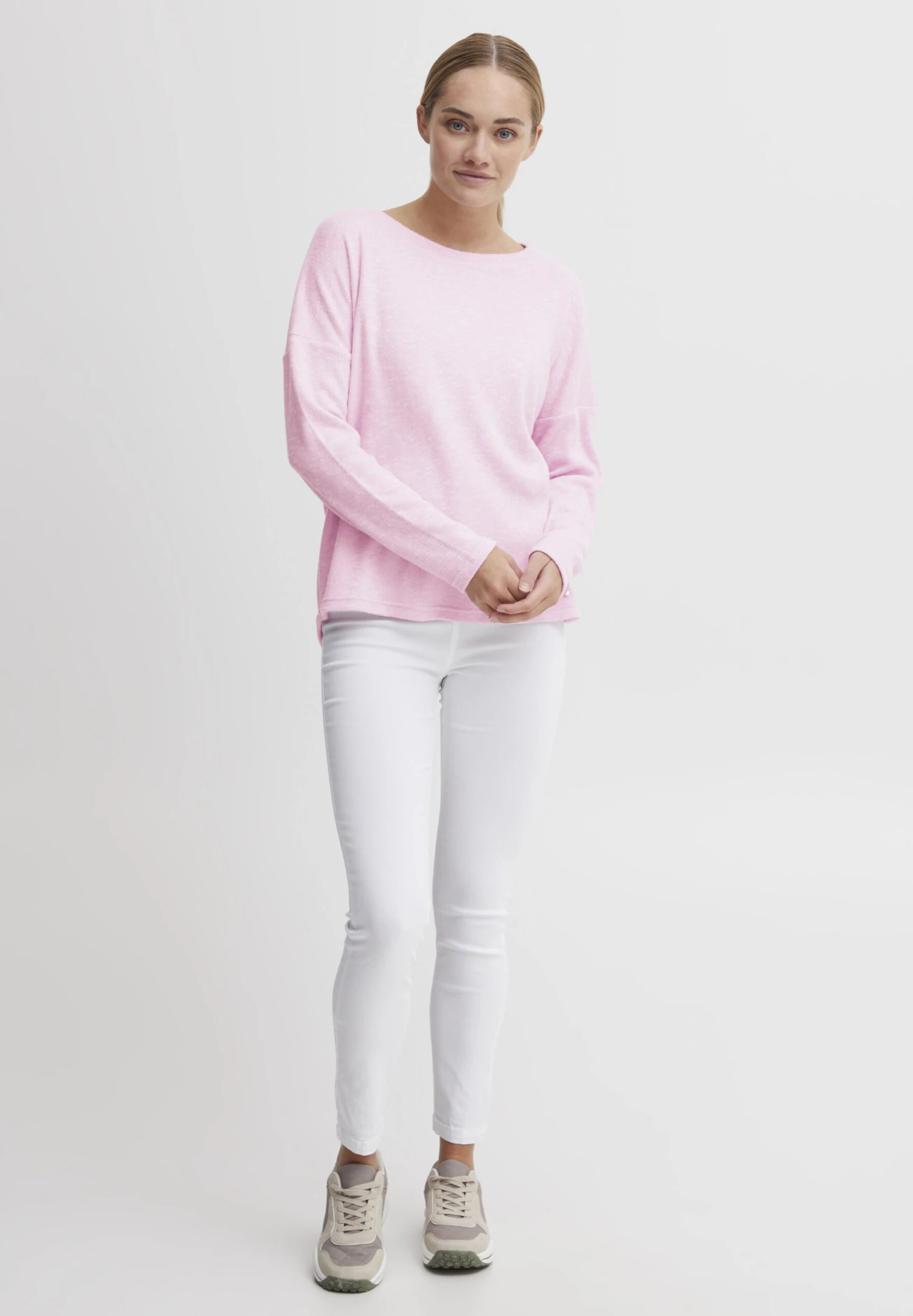 OXMO Oxsanne - Jersey De Punto - Pink Sachet Melange 2 OXMO Oxsanne - Jersey De Punto - Pink Sachet Melange - Imagen 2