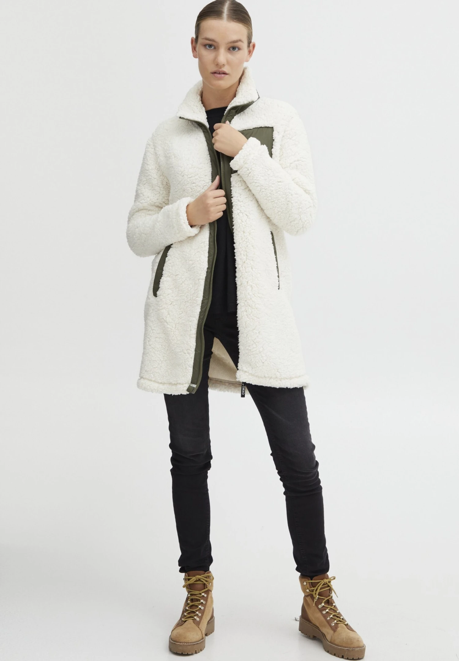 OXMO Oxeline - Abrigo Corto - Cloud Dancer 2 OXMO Oxeline - Abrigo Corto - Cloud Dancer - Imagen 2