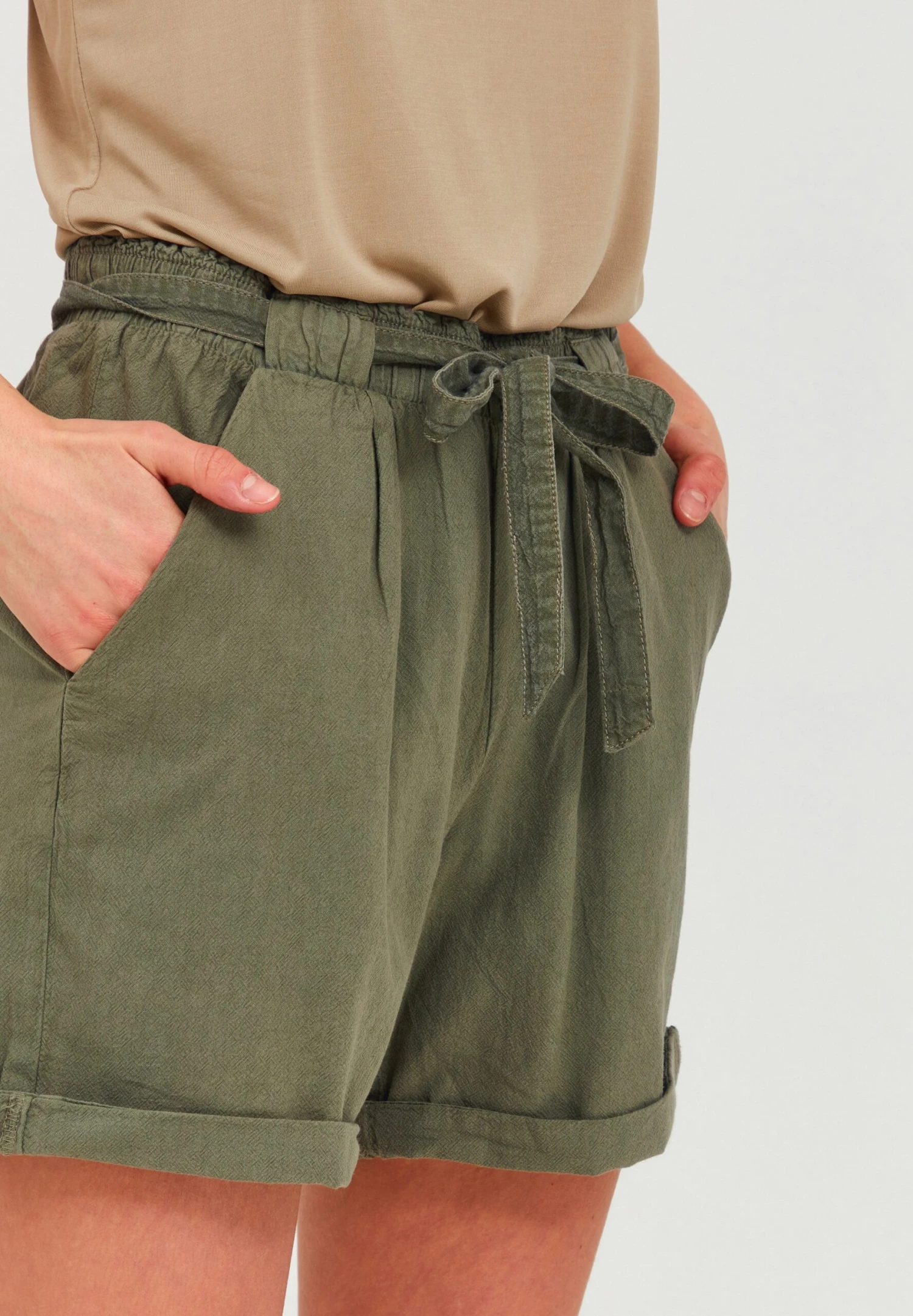 OXMO Shorts - Dusty Olive 4 OXMO Shorts - Dusty Olive - Imagen 4