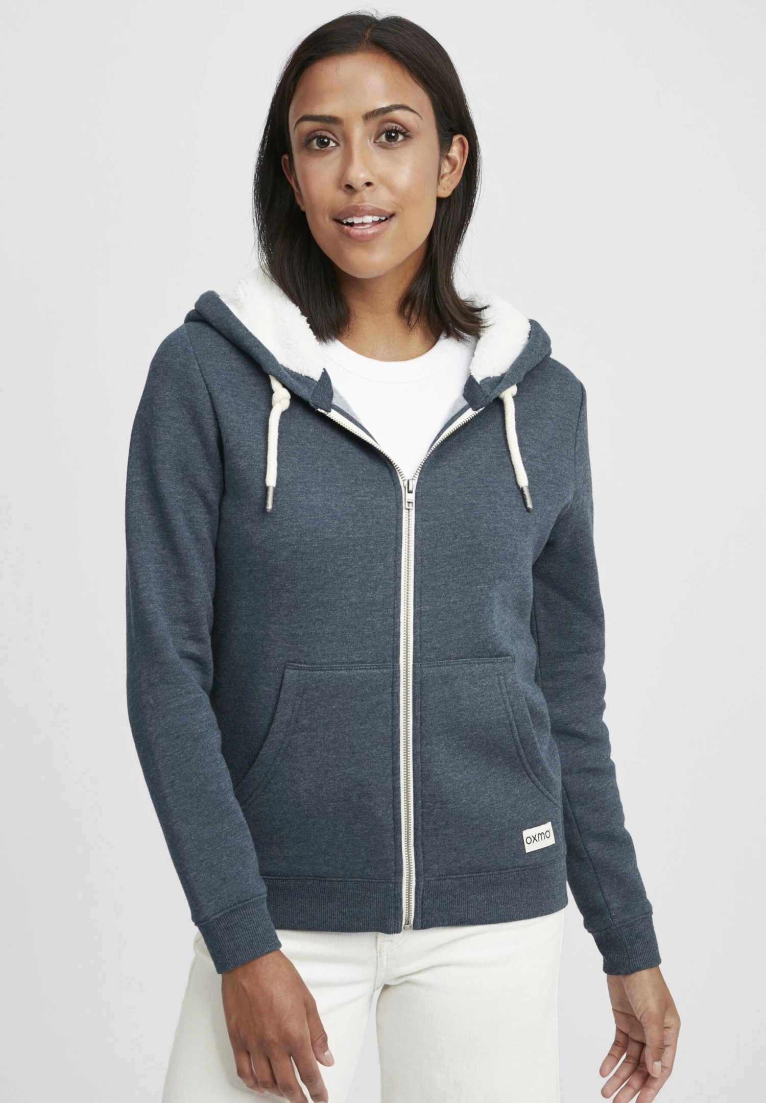 OXMO Oxbinja - Sudadera Con Cremallera - Insignia Blue Melange 1 OXMO Oxbinja - Sudadera Con Cremallera - Insignia Blue Melange