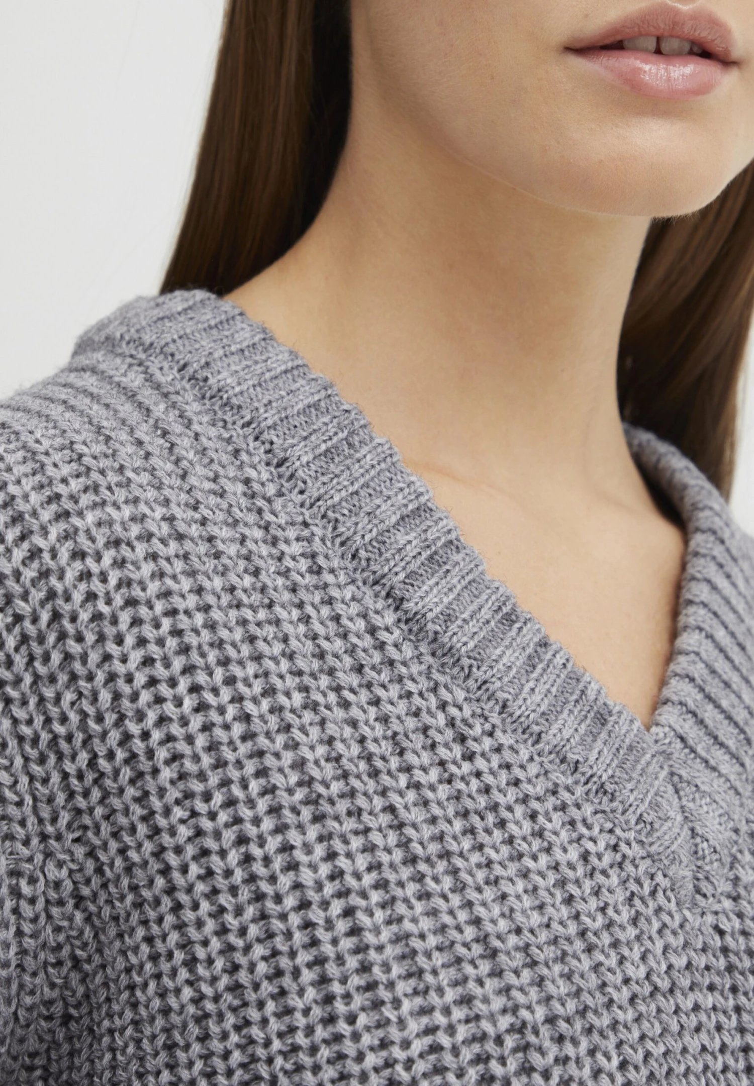 OXMO Nanny - Jersey De Punto - Medium Grey Melange 4 OXMO Nanny - Jersey De Punto - Medium Grey Melange - Imagen 4