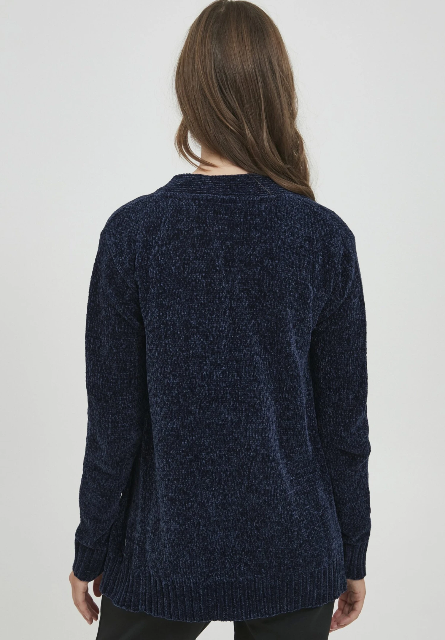 OXMO Oxelisabet - Chaqueta De Punto - Insignia Blue 3 OXMO Oxelisabet - Chaqueta De Punto - Insignia Blue - Imagen 3