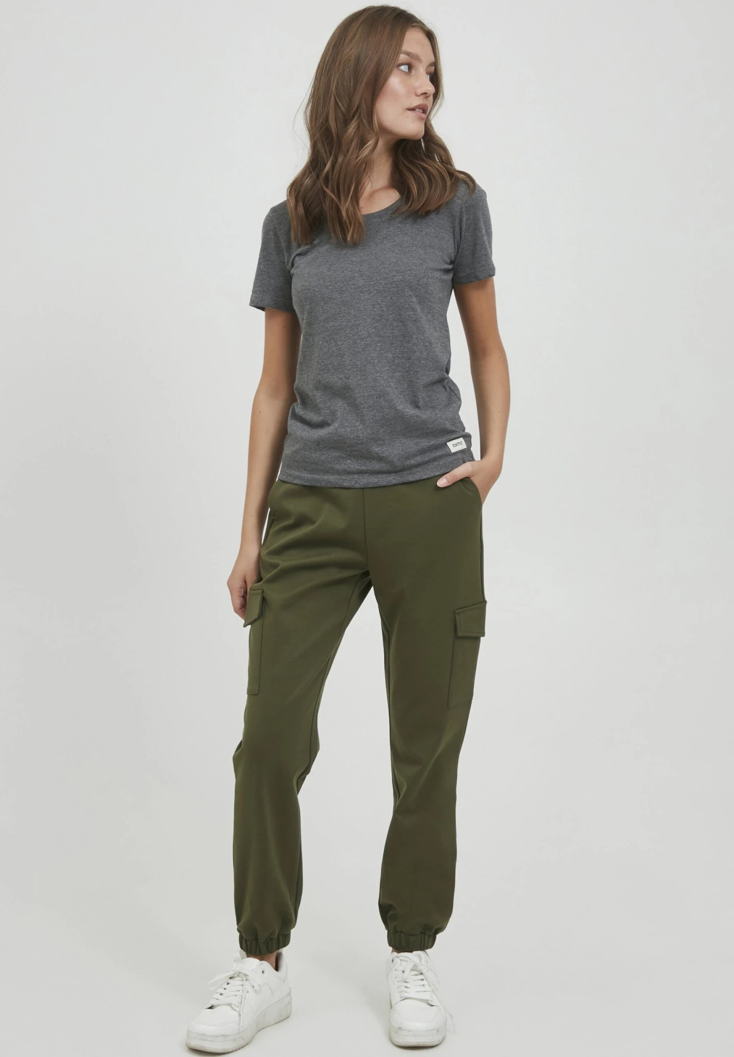 OXMO Oxhenni - Pantalones Cargo - Ivy Green 2 OXMO Oxhenni - Pantalones Cargo - Ivy Green - Imagen 2
