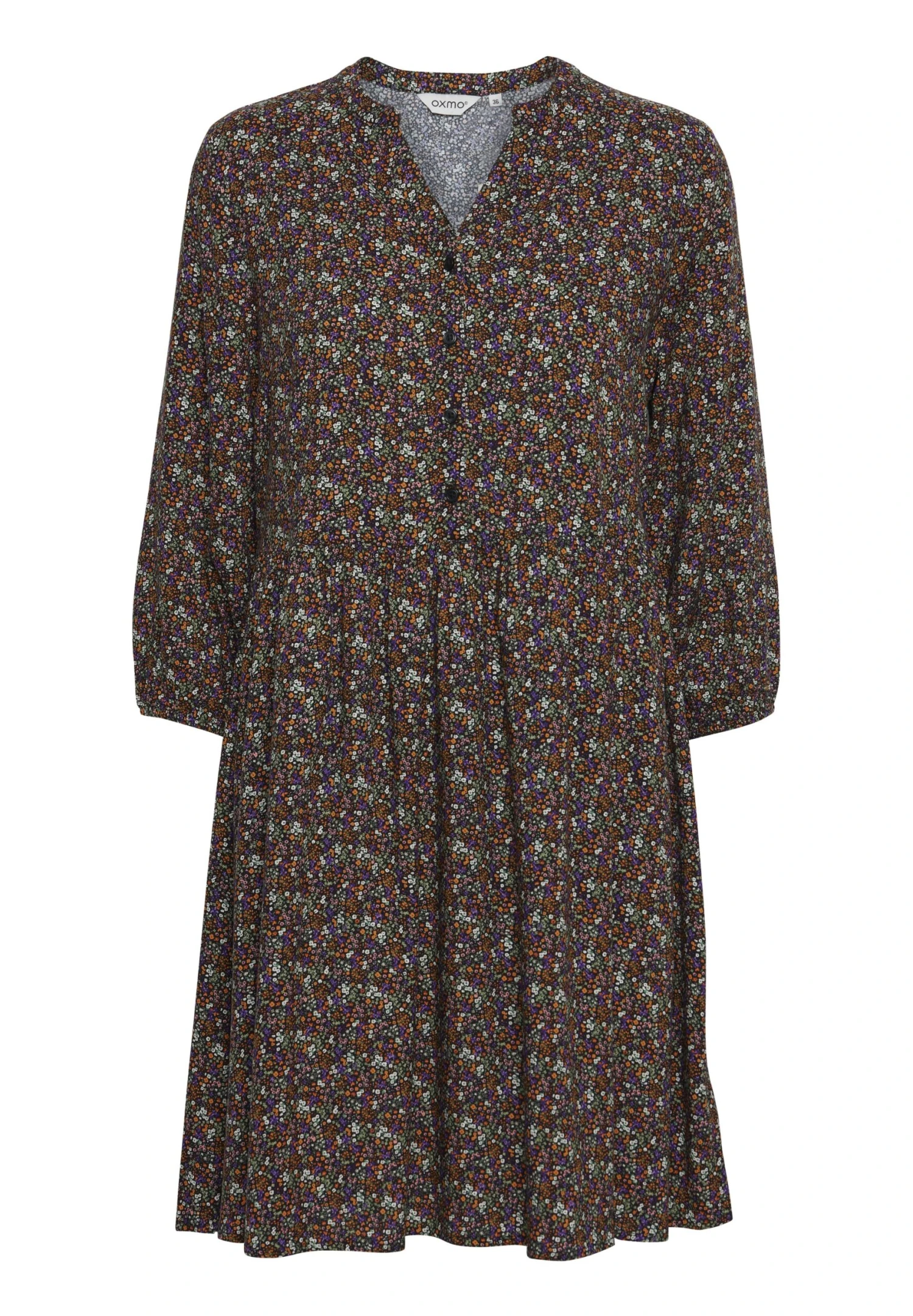 OXMO Vestido Informal - Burnt Orange Mix 5 OXMO Vestido Informal - Burnt Orange Mix - Imagen 5