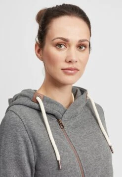 OXMO Oxvicky - Sudadera Con Cremallera - Grey Mel 9 OXMO Oxvicky - Sudadera Con Cremallera - Grey Mel -OXMO Tienda En Línea 761ea25070364f2c8439f1189396a991