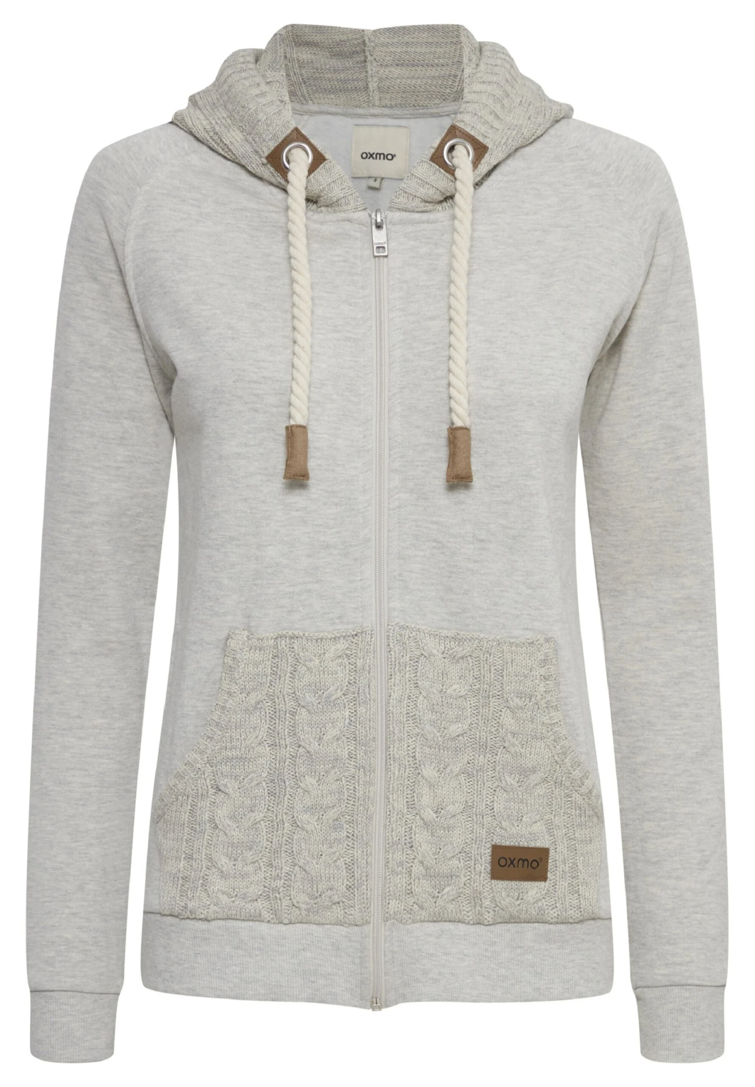 OXMO Oxmatilda - Sudadera Con Cremallera - Birch Melange 6 OXMO Oxmatilda - Sudadera Con Cremallera - Birch Melange - Imagen 6