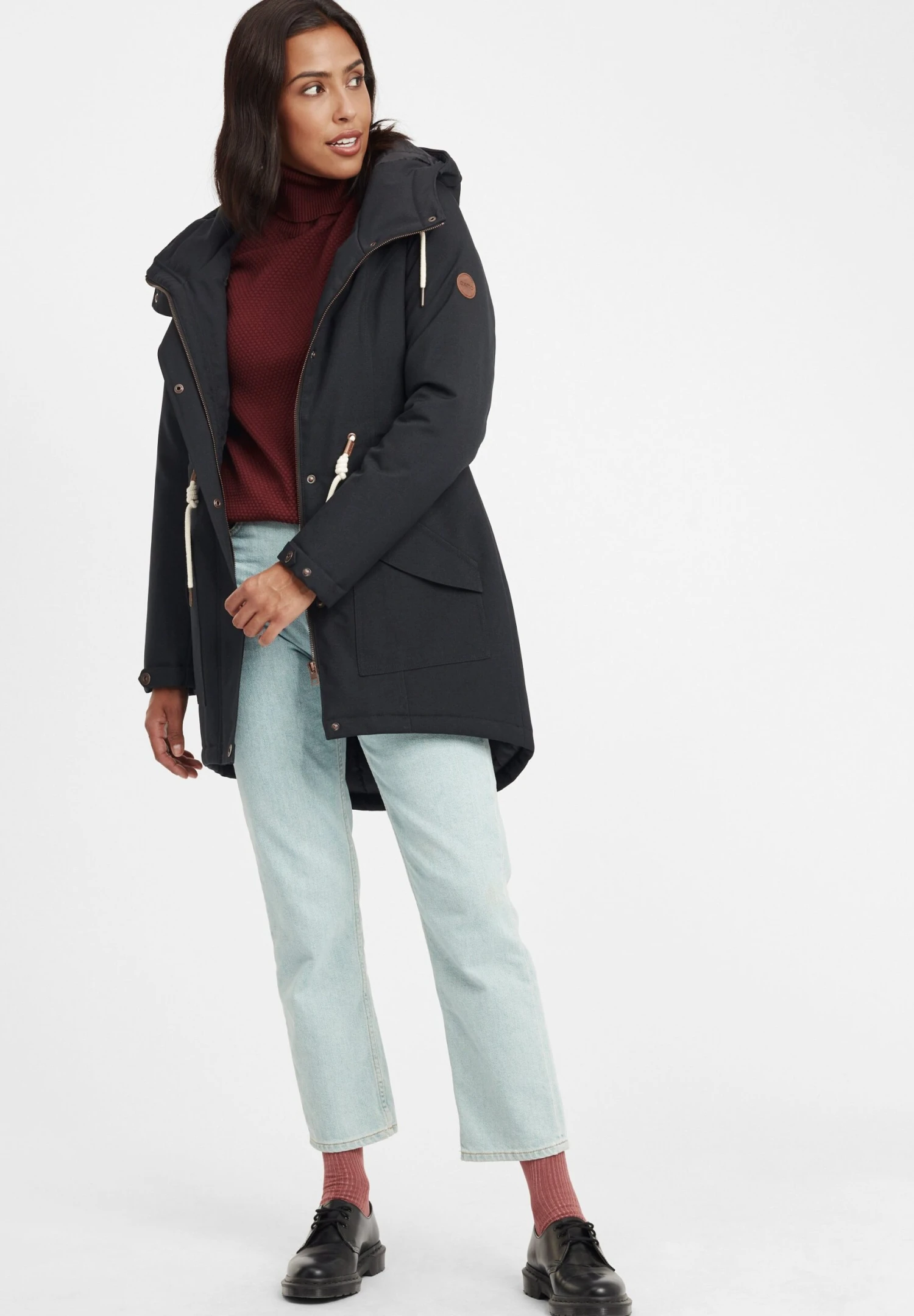 OXMO Oxmelly - Abrigo De Invierno - Black 2 OXMO Oxmelly - Abrigo De Invierno - Black - Imagen 2