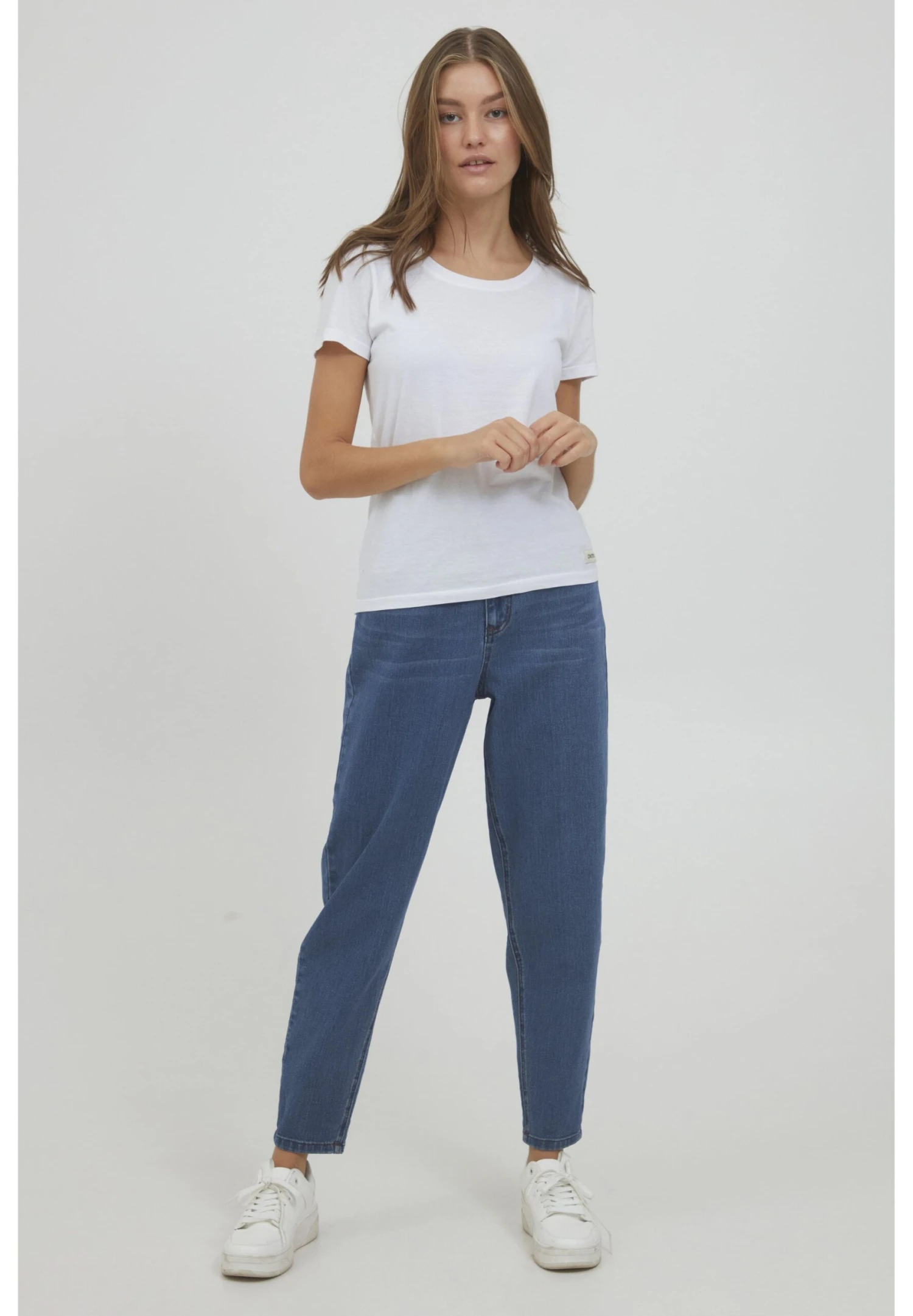 OXMO Oxann - Vaqueros Slim Fit - Mid Blue Denim 2 OXMO Oxann - Vaqueros Slim Fit - Mid Blue Denim - Imagen 2