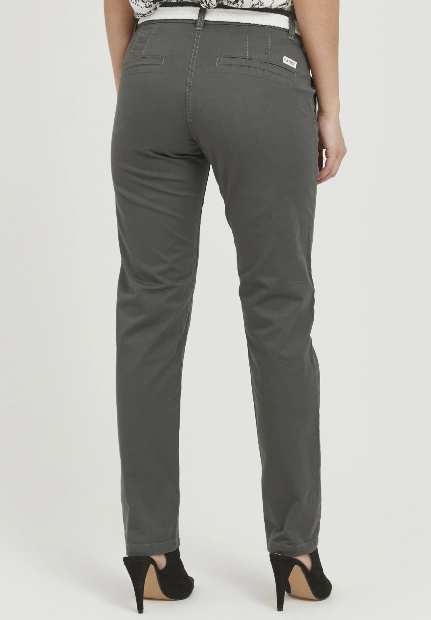 OXMO Oxchakira - Pantalones Chinos - Dark Grey 3 OXMO Oxchakira - Pantalones Chinos - Dark Grey - Imagen 3