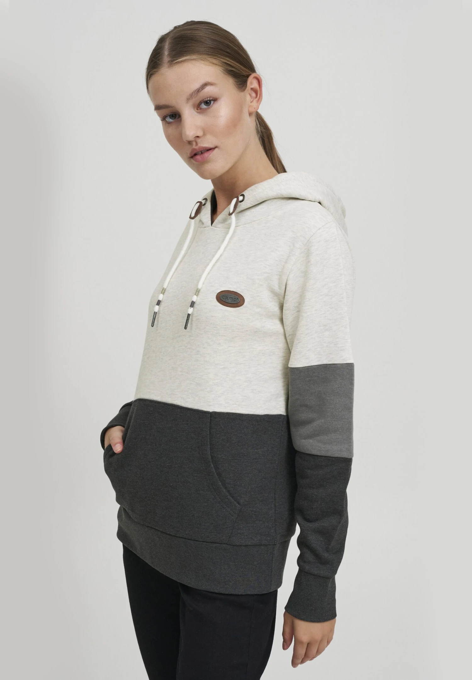 OXMO Oxkathrine - Sudadera - Oyster Grey Melange 1 OXMO Oxkathrine - Sudadera - Oyster Grey Melange
