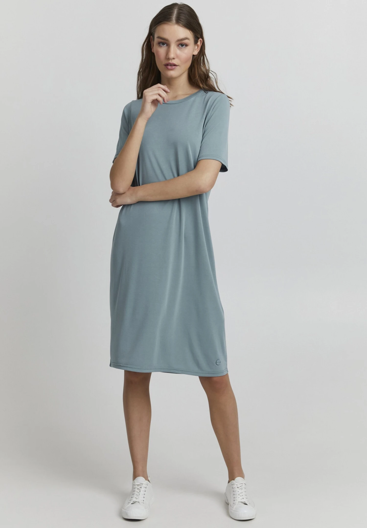 OXMO Brinja - Vestido Ligero - Smoke Blue 2 OXMO Brinja - Vestido Ligero - Smoke Blue - Imagen 2