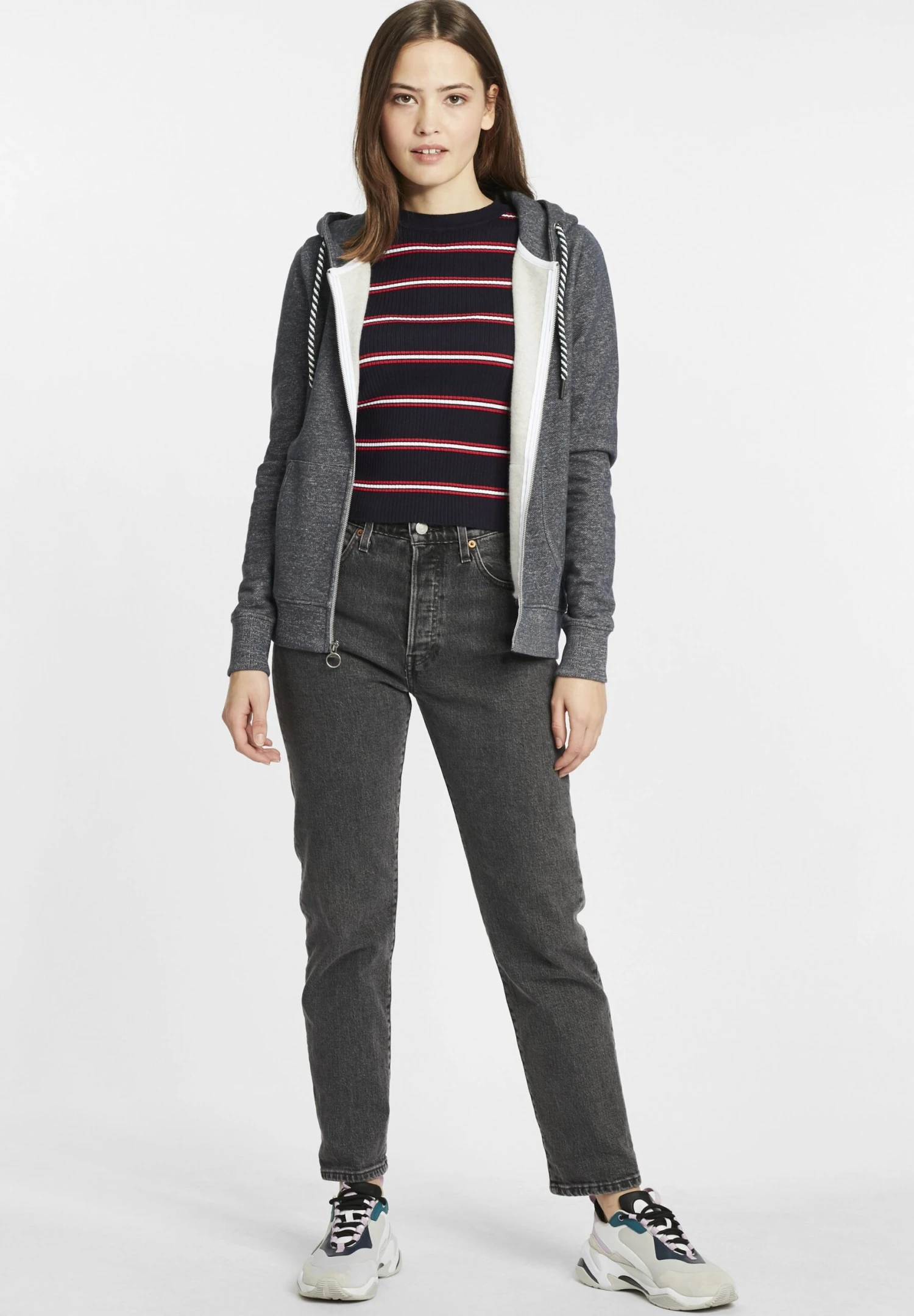 OXMO Celia - Sudadera Con Cremallera - Insignia Blue 2 OXMO Celia - Sudadera Con Cremallera - Insignia Blue - Imagen 2