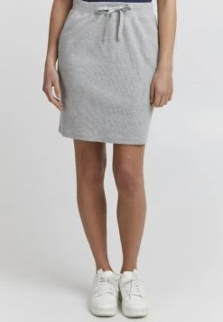 OXMO Oxlou - Falda De Tubo - Light Grey Melange