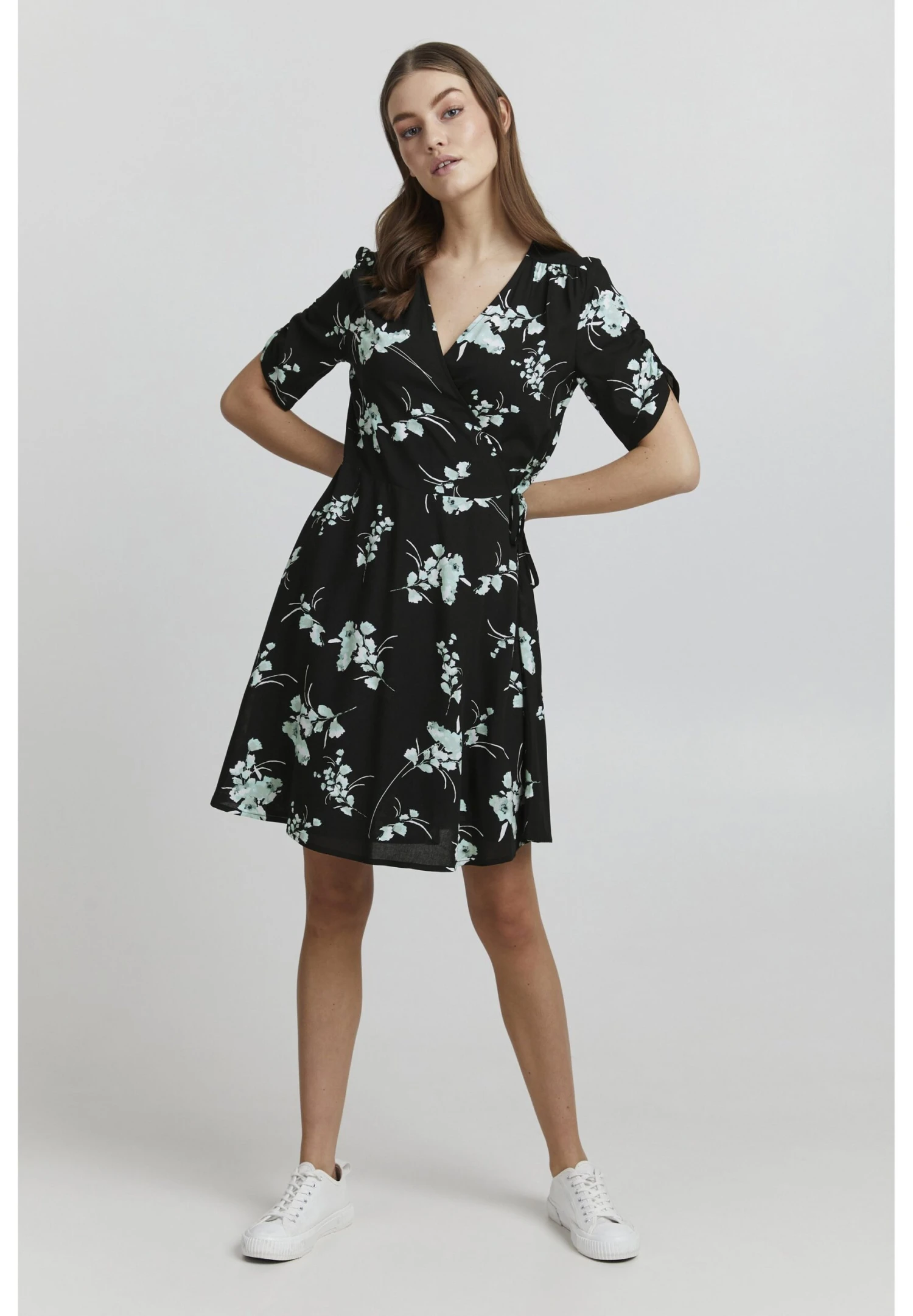 OXMO Oxembla - Vestido Informal - Black Mix 2 OXMO Oxembla - Vestido Informal - Black Mix - Imagen 2