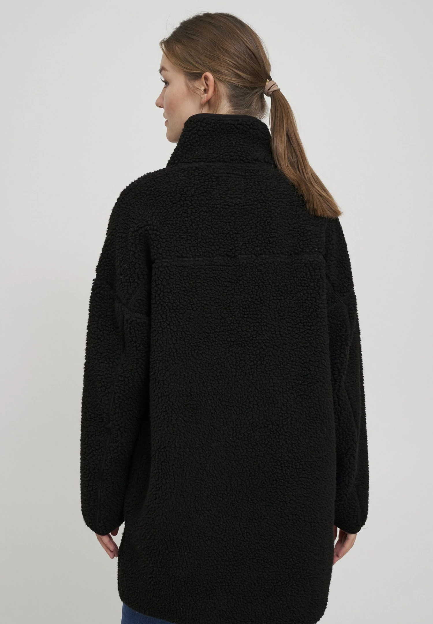 OXMO Oxtova - Sudadera Con Cremallera - Black 3 OXMO Oxtova - Sudadera Con Cremallera - Black - Imagen 3