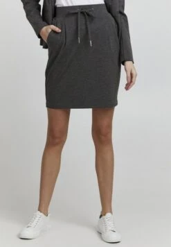 OXMO Oxarna - Falda De Tubo - Medium Grey Melange