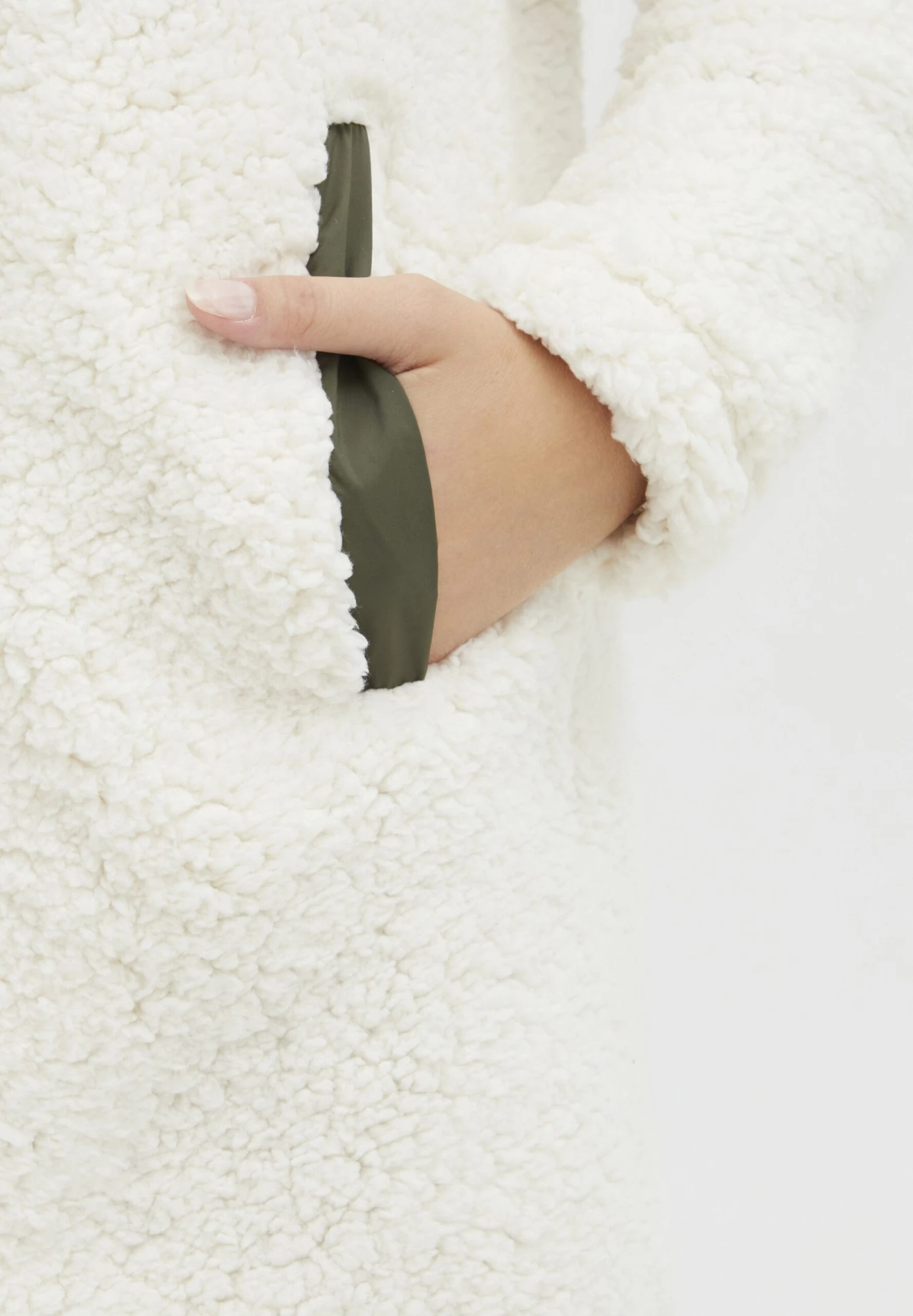 OXMO Oxeline - Abrigo Corto - Cloud Dancer 5 OXMO Oxeline - Abrigo Corto - Cloud Dancer - Imagen 5