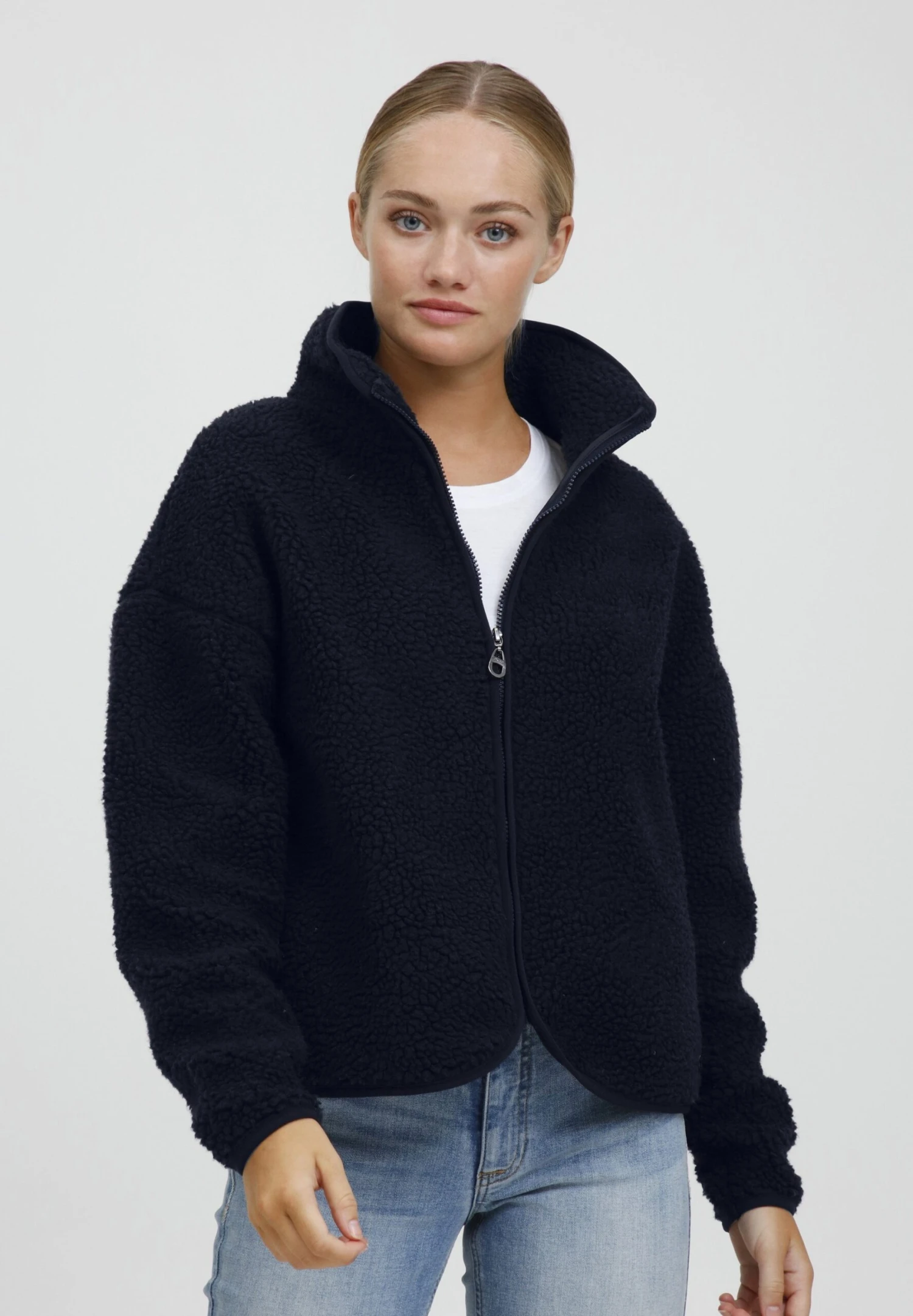 OXMO Oxtonje - Sudadera Con Cremallera - Blue 1 OXMO Oxtonje - Sudadera Con Cremallera - Blue