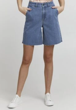 OXMO Shorts Vaqueros - Mid Blue Denim