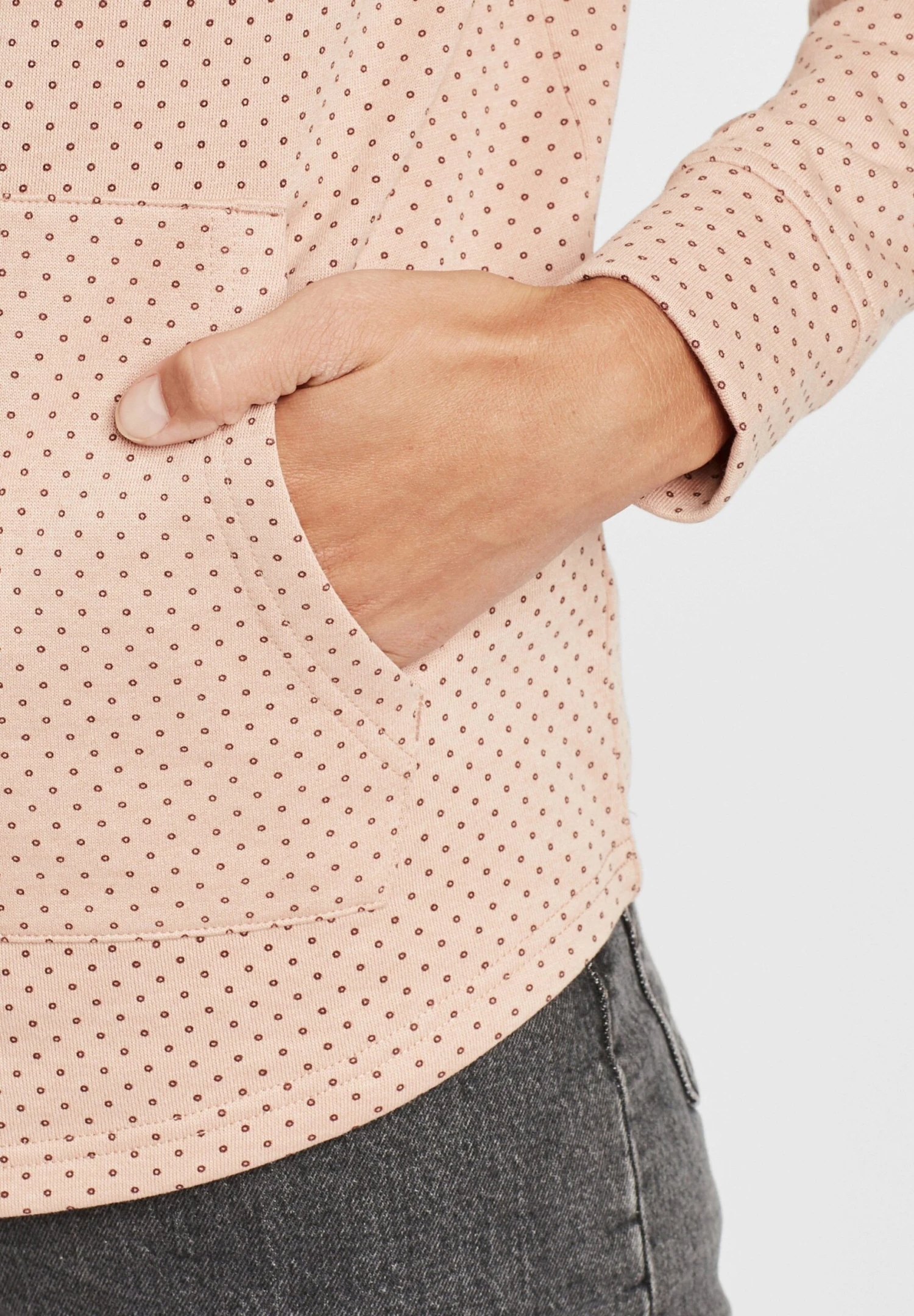 OXMO Oxamina - Jersey Con Capucha - Mahogany Rose Melange 5 OXMO Oxamina - Jersey Con Capucha - Mahogany Rose Melange - Imagen 5