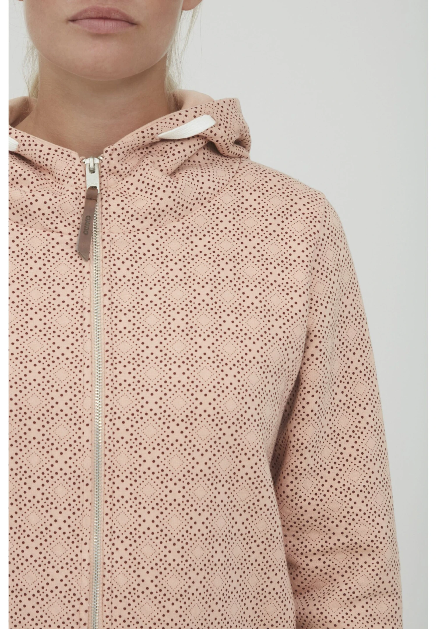 OXMO Vendela - Sudadera Con Cremallera - Rose Gold 4 OXMO Vendela - Sudadera Con Cremallera - Rose Gold - Imagen 4