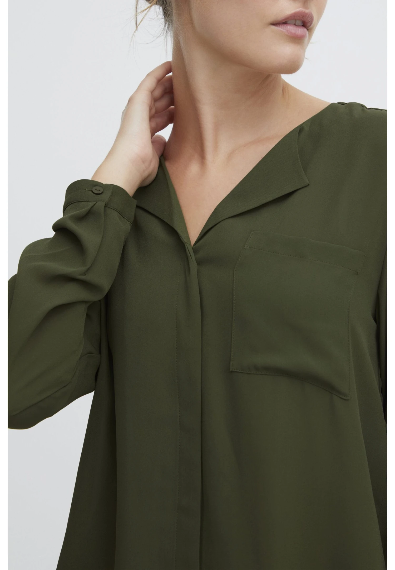 OXMO Oxhally - Blusa - Rifle Green 4 OXMO Oxhally - Blusa - Rifle Green - Imagen 4
