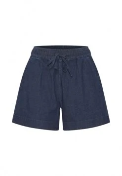 OXMO Oxlillith - Shorts Vaqueros - Dark Blue Denim -OXMO Tienda En Línea 97681ae9f3674ad8af3bedd59af4195c