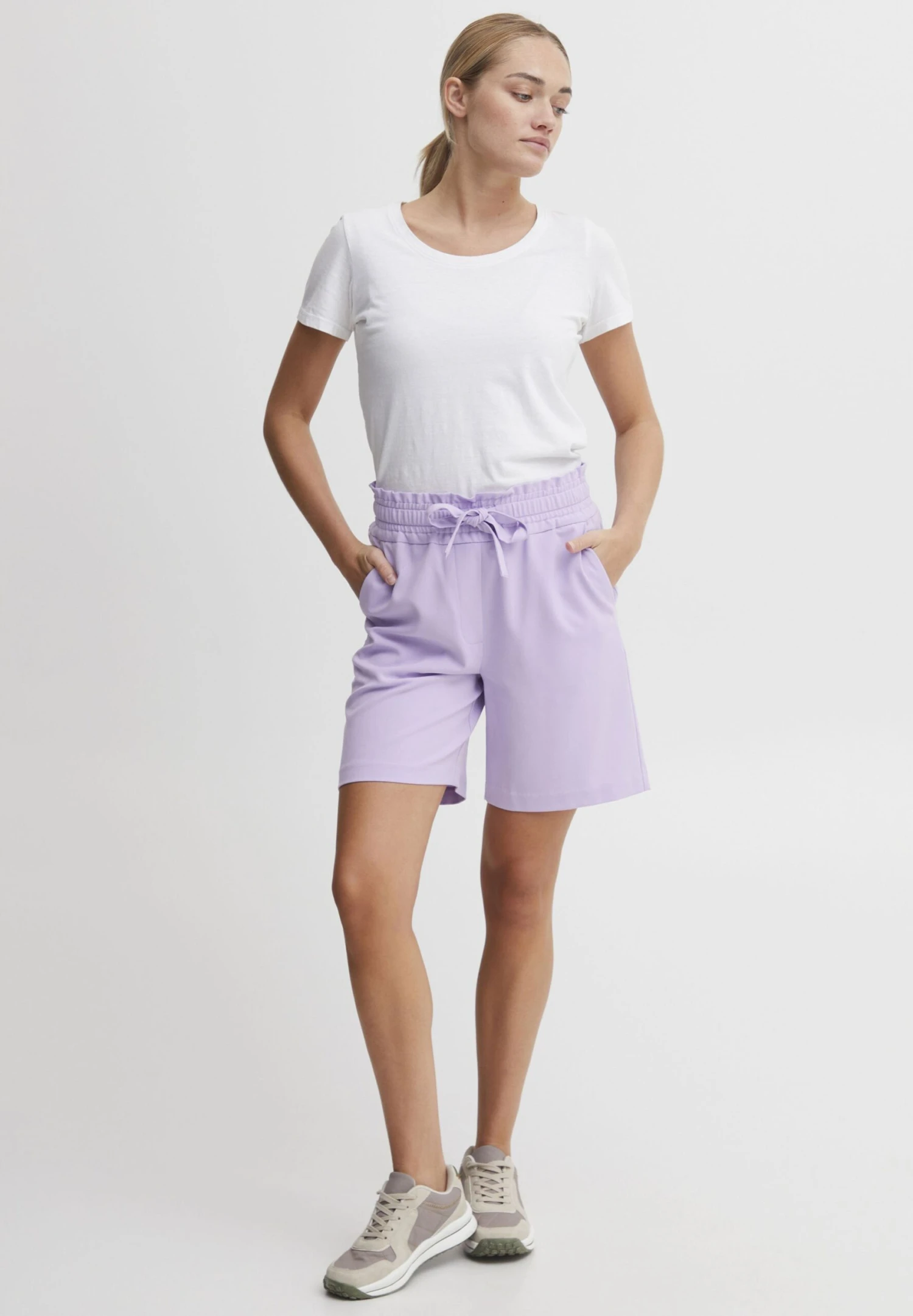OXMO Daniella Sh- Shorts - Purple Rose 2 OXMO Daniella Sh- Shorts - Purple Rose - Imagen 2