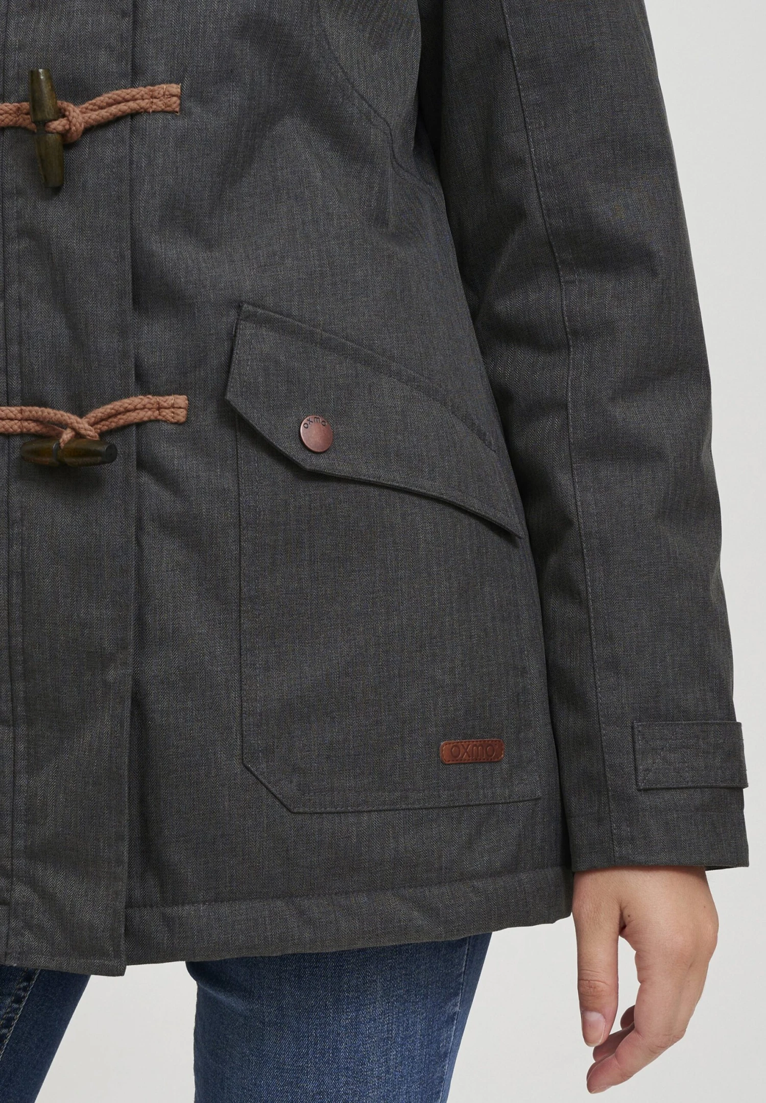 OXMO Oxbrooke - Abrigo De Invierno - Dark Grey 5 OXMO Oxbrooke - Abrigo De Invierno - Dark Grey - Imagen 5