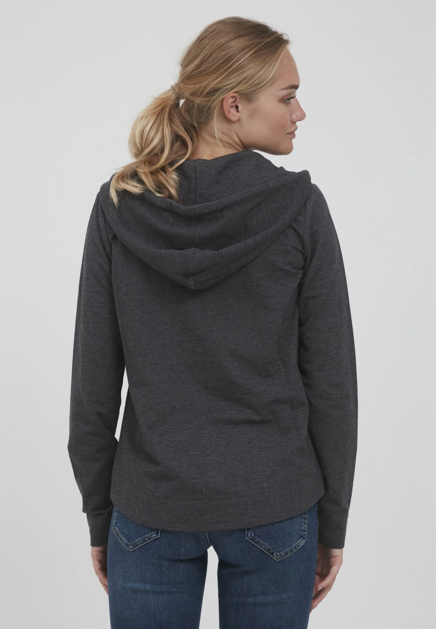 OXMO Oxwanda - Sudadera Con Cremallera - Dar Grey M 3 OXMO Oxwanda - Sudadera Con Cremallera - Dar Grey M - Imagen 3