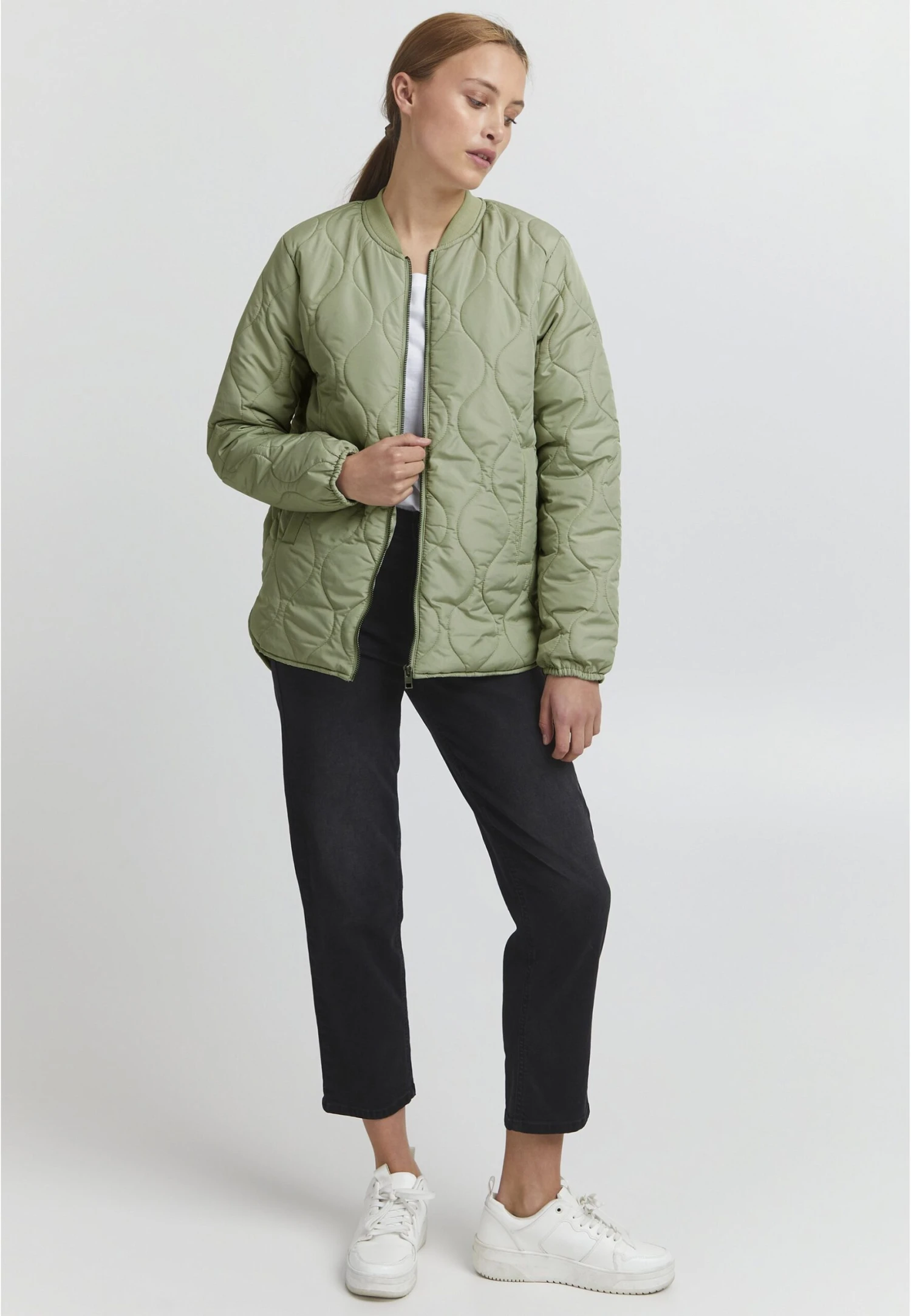 OXMO Chaqueta De Entretiempo - Seagrass 2 OXMO Chaqueta De Entretiempo - Seagrass - Imagen 2