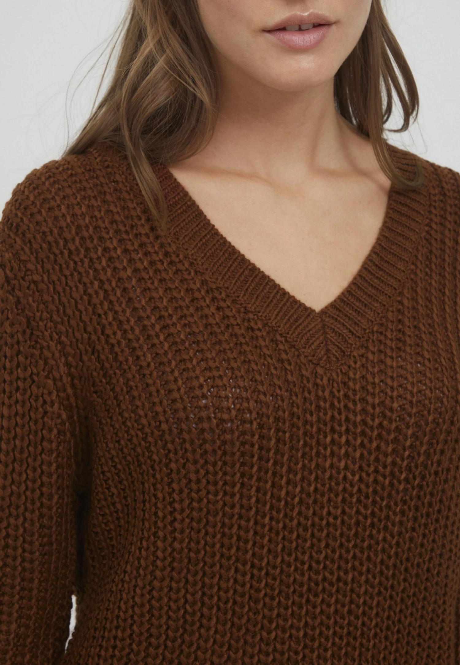 OXMO Oxlavea - Jersey De Punto - Brown 4 OXMO Oxlavea - Jersey De Punto - Brown - Imagen 4