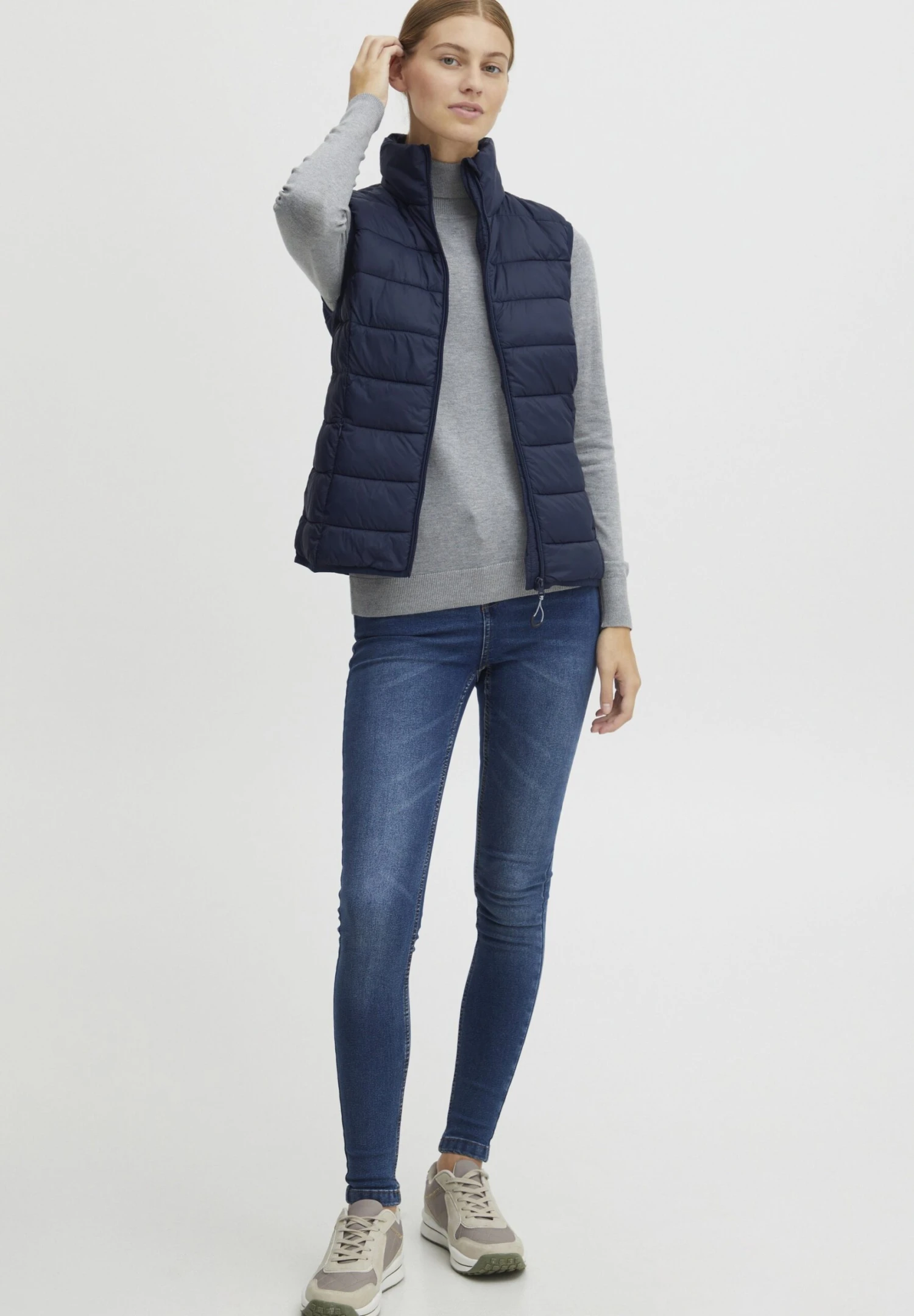 OXMO Oxbena - Chaleco - Peacoat 2 OXMO Oxbena - Chaleco - Peacoat - Imagen 2