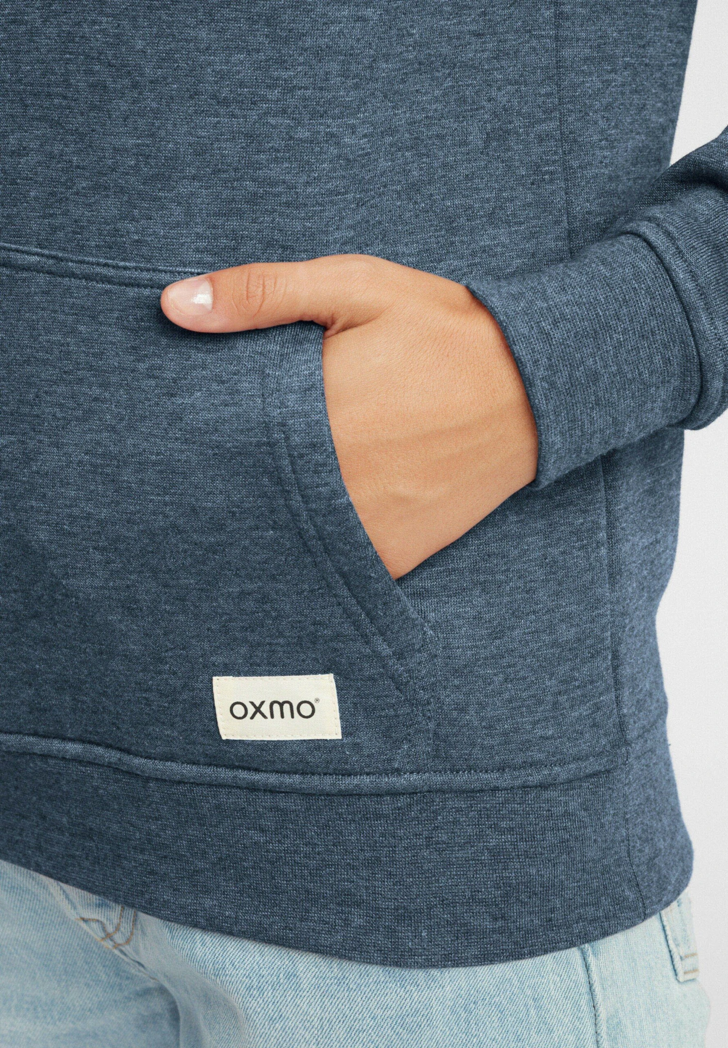 OXMO Oxowena - Jersey Con Capucha - Insignia Blue Melange 5 OXMO Oxowena - Jersey Con Capucha - Insignia Blue Melange - Imagen 5