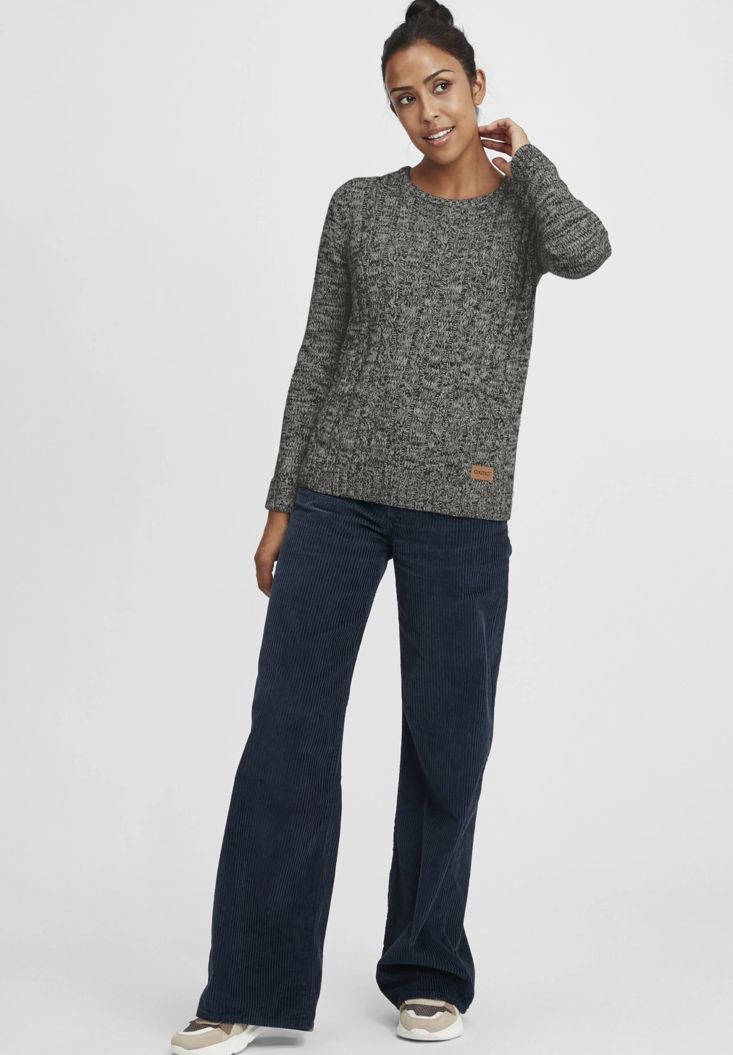 OXMO Oxphia - Jersey De Punto - Dark Grey 2 OXMO Oxphia - Jersey De Punto - Dark Grey - Imagen 2