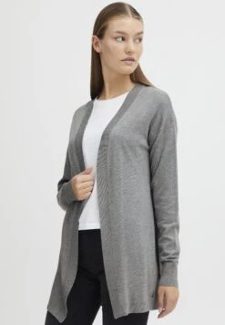 OXMO Oxkat - Chaqueta De Punto - Mid Grey Melange