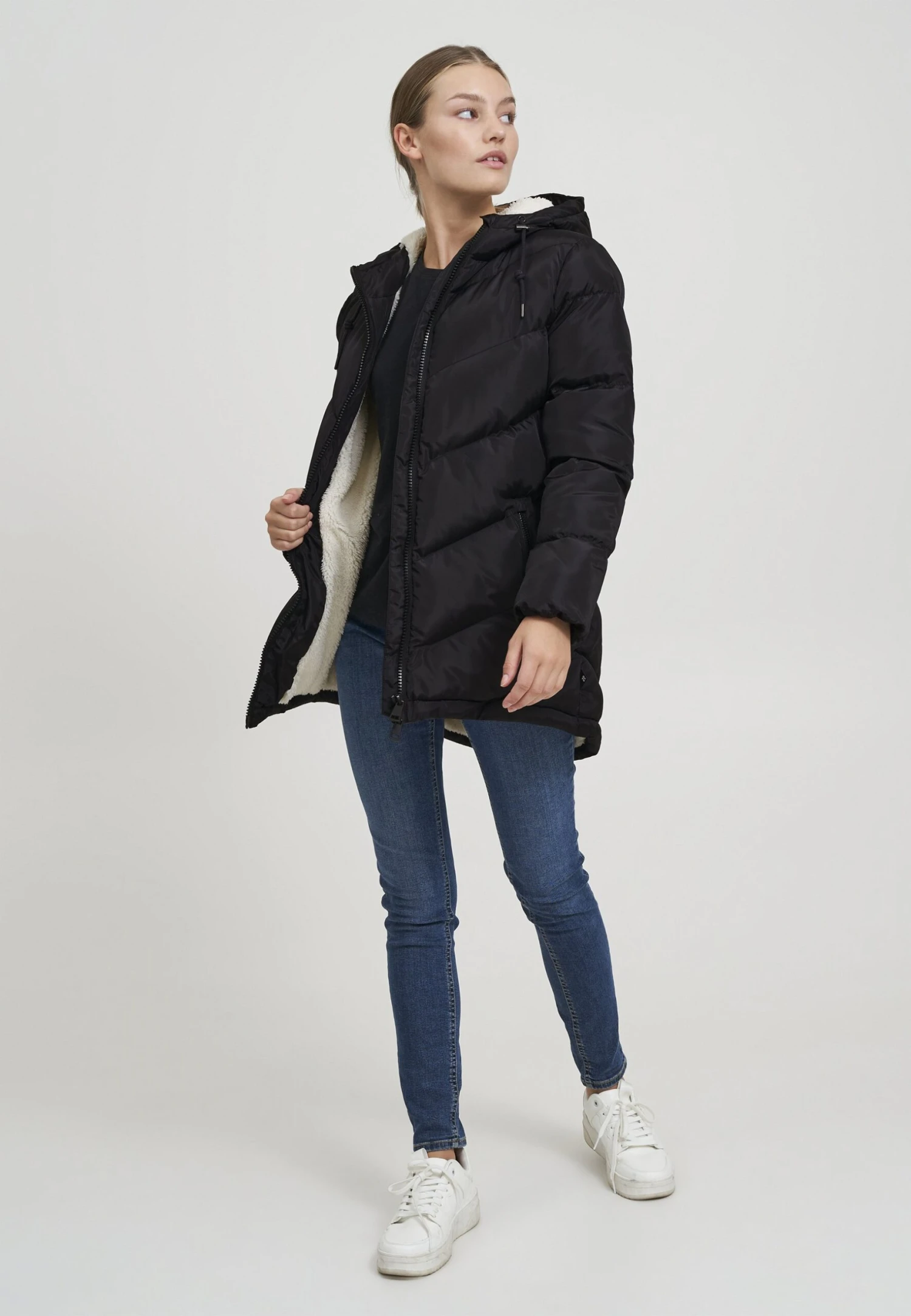 OXMO Oxnaara - Abrigo De Invierno - Black 2 OXMO Oxnaara - Abrigo De Invierno - Black - Imagen 2